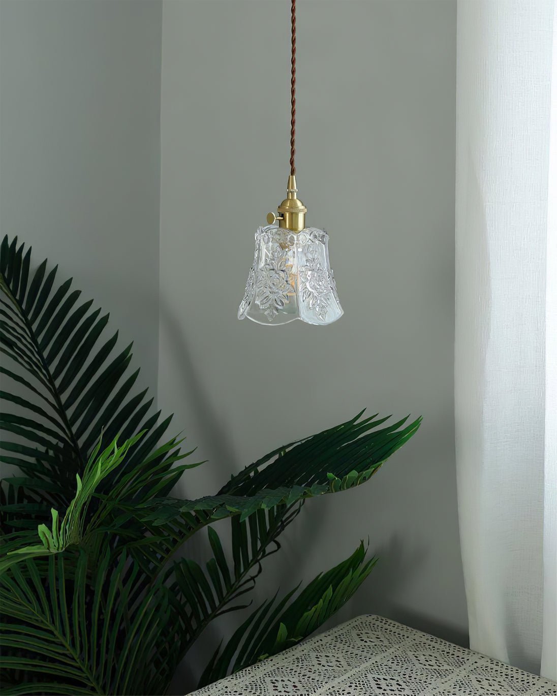 Flower Glass Pendant Lamp - Lumpaz
