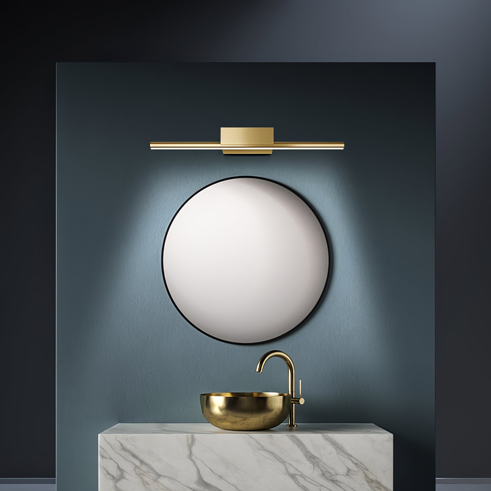 Metallic Streamlined Wall Lamp - Lumpaz