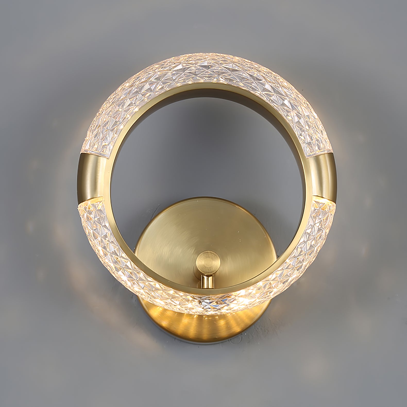 Crystal LED Round Wall Lamp - Lumpaz