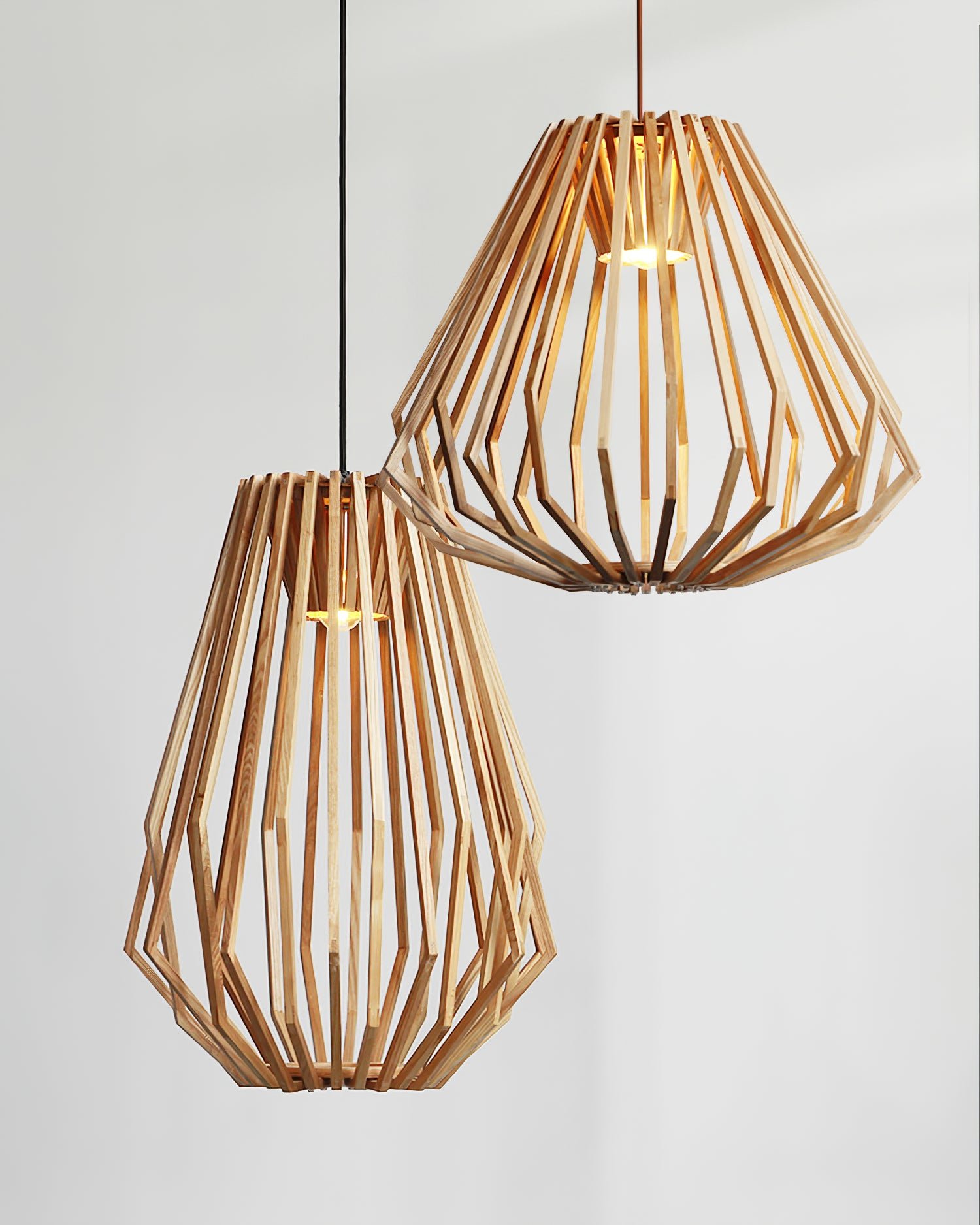 Wood Cage Pendant Lamp - Lumpaz