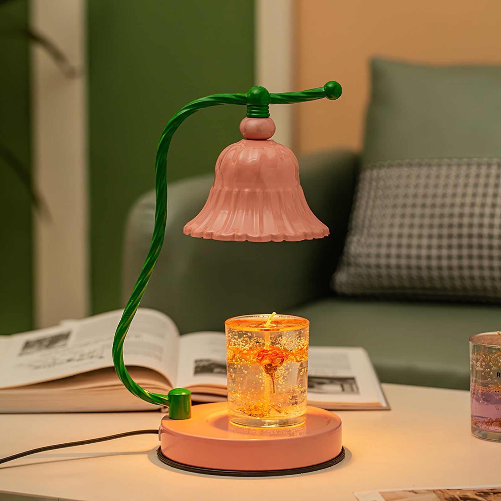 Pink Candle Table Lamp - Lumpaz