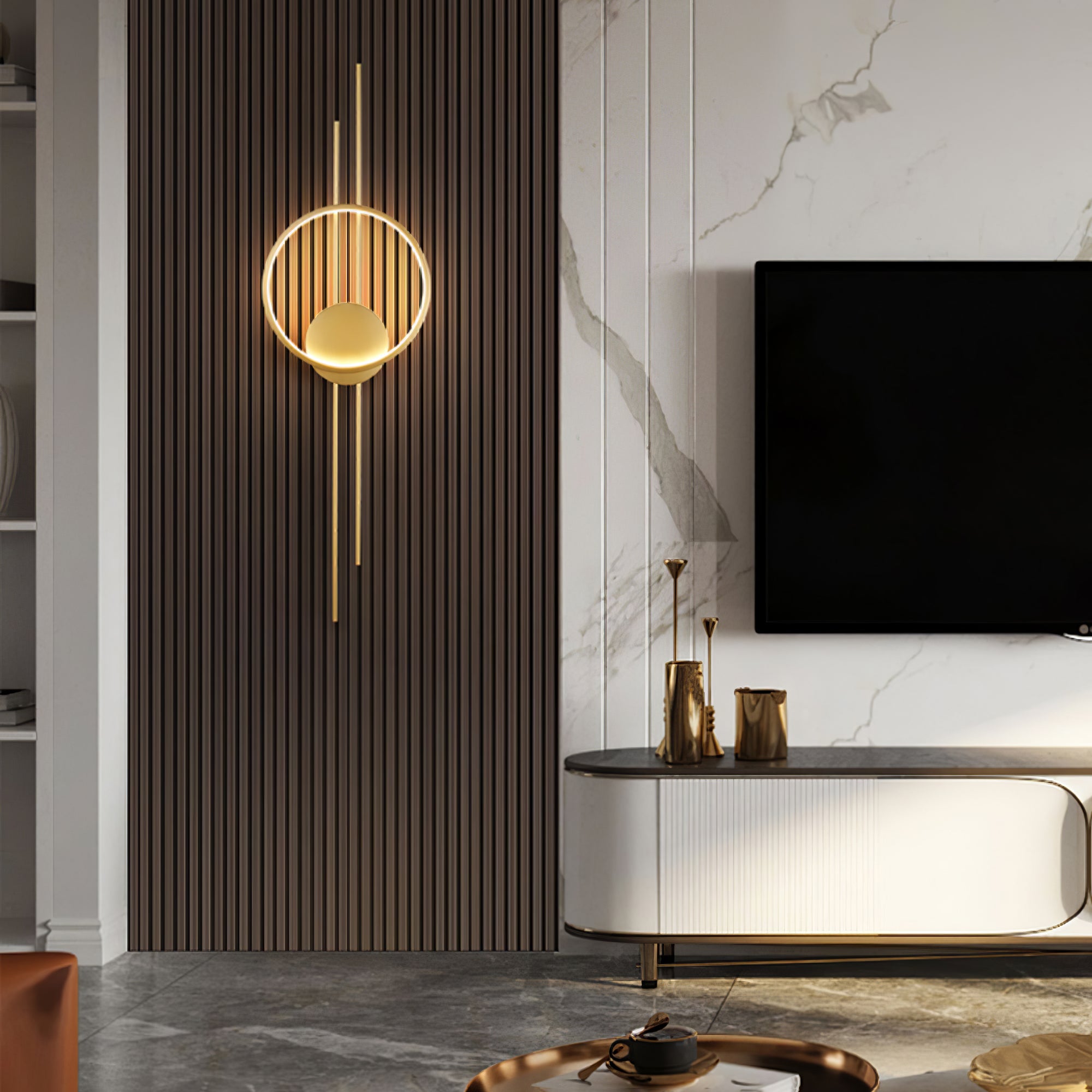 Circle And Line Wall Lamp - Lumpaz