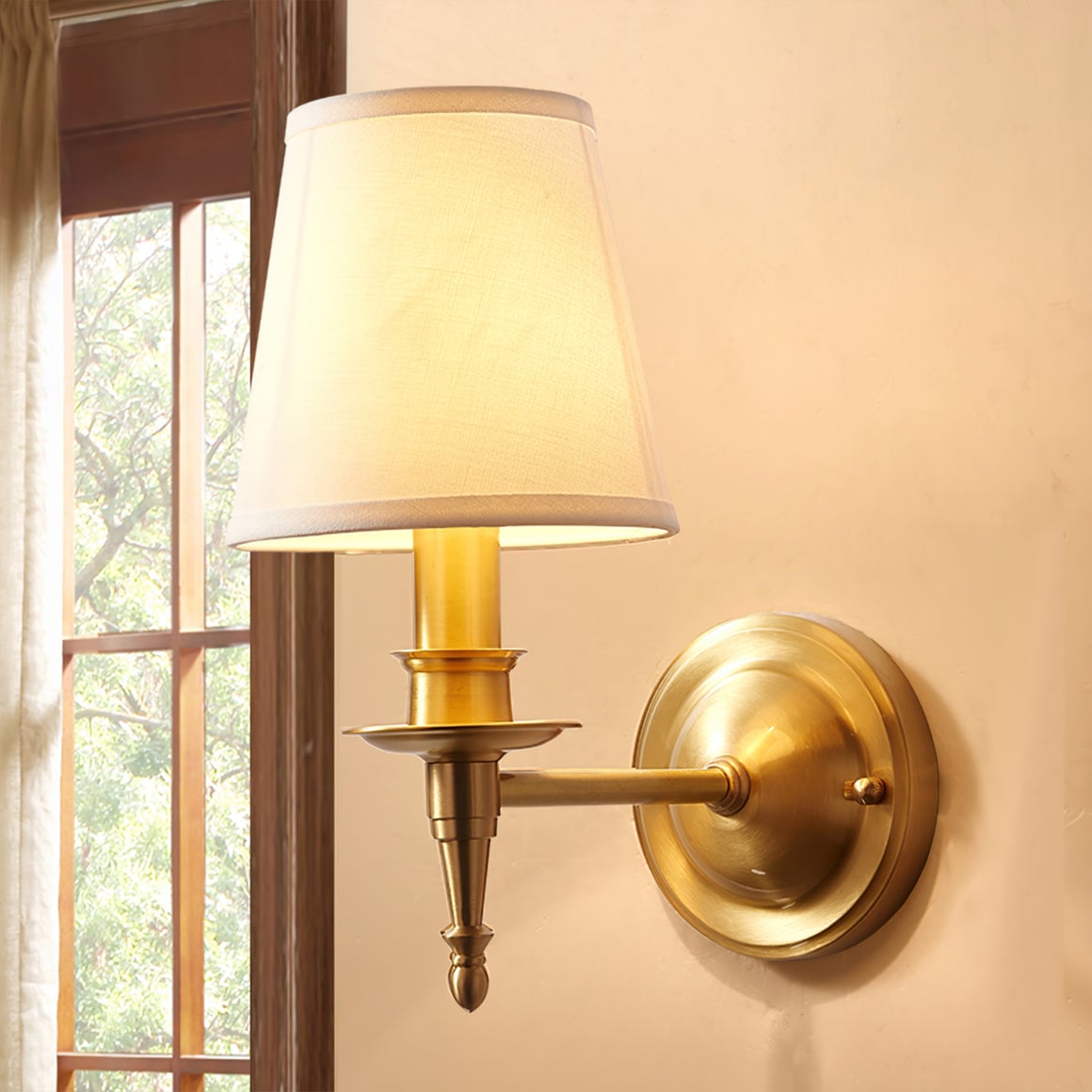 Antique Brass Wall Lamp - Lumpaz