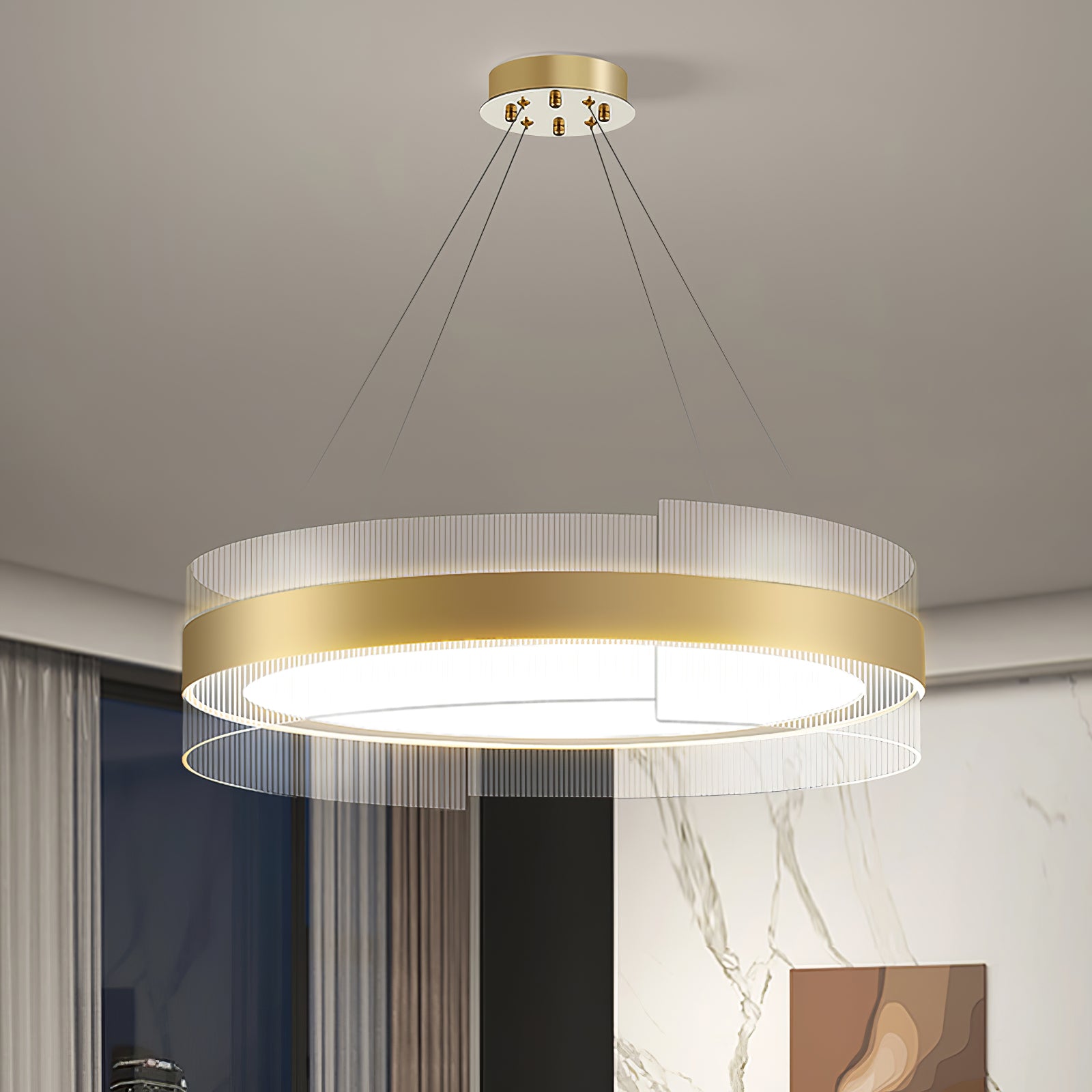 Genevieve Round LED Chandelier - Lumpaz
