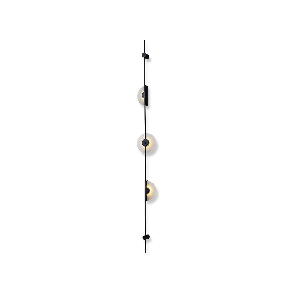 Black Slender Alabaster Wall Lamp - Lumpaz