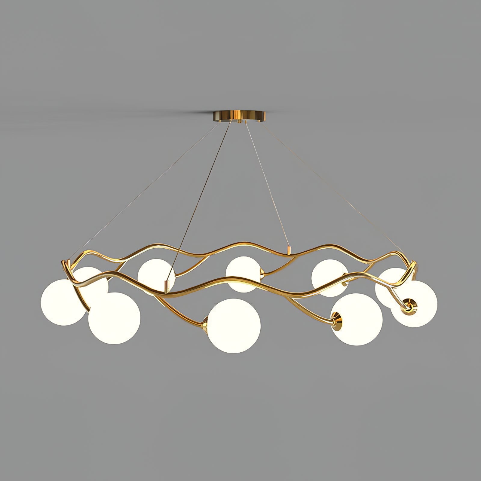 Circular Wave Chandelier - Lumpaz