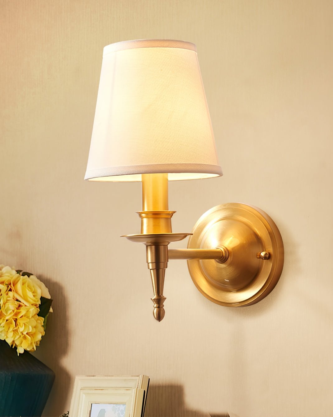 Antique Brass Wall Lamp - Lumpaz