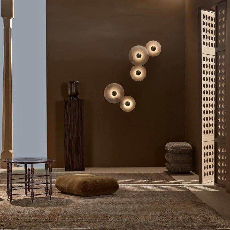 Round Alabaster Wall Lamp - Lumpaz