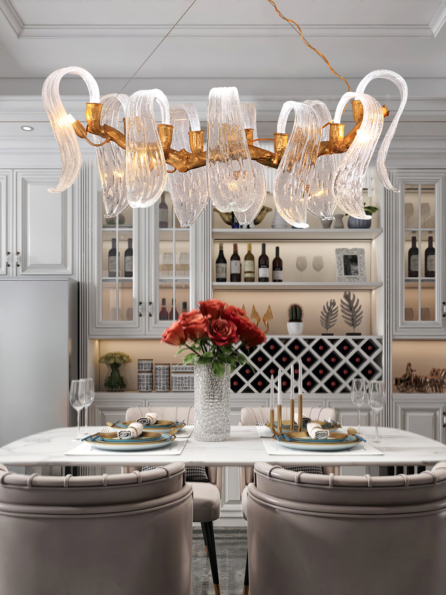 Icarus Wings Horizontal Chandelier - Lumpaz