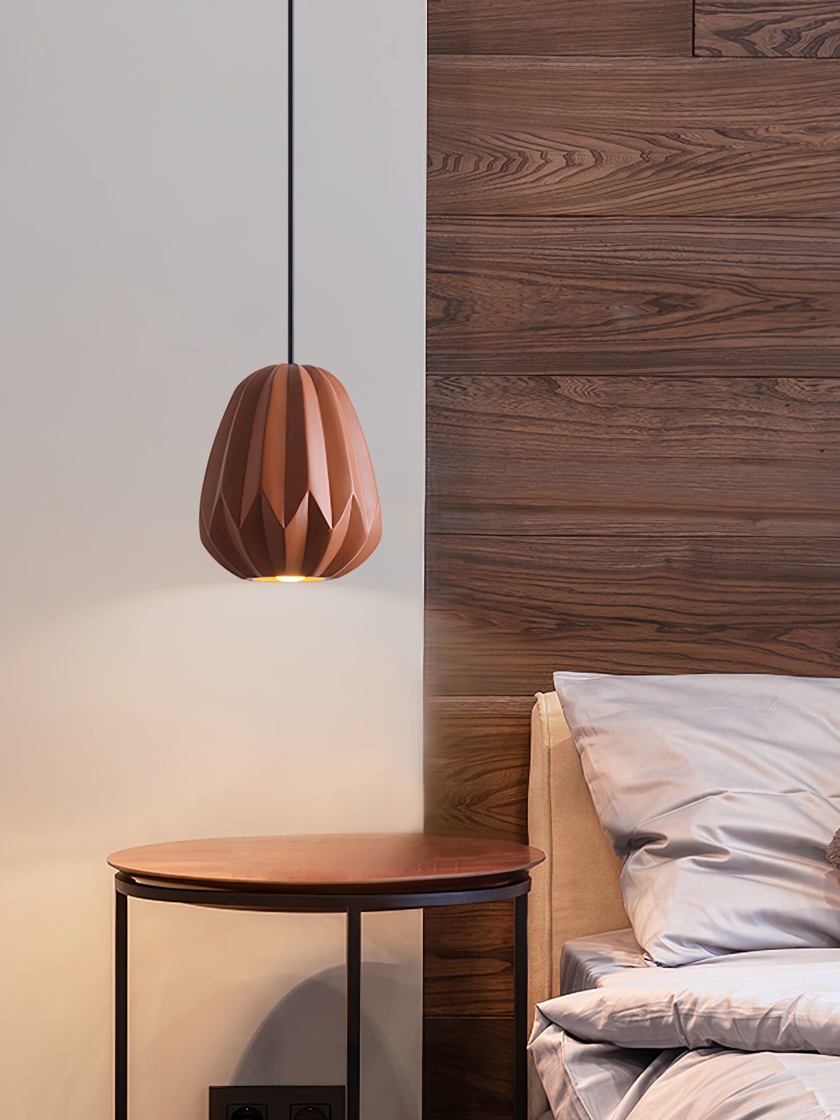 Papaya Resin Pendant Lamp - Lumpaz