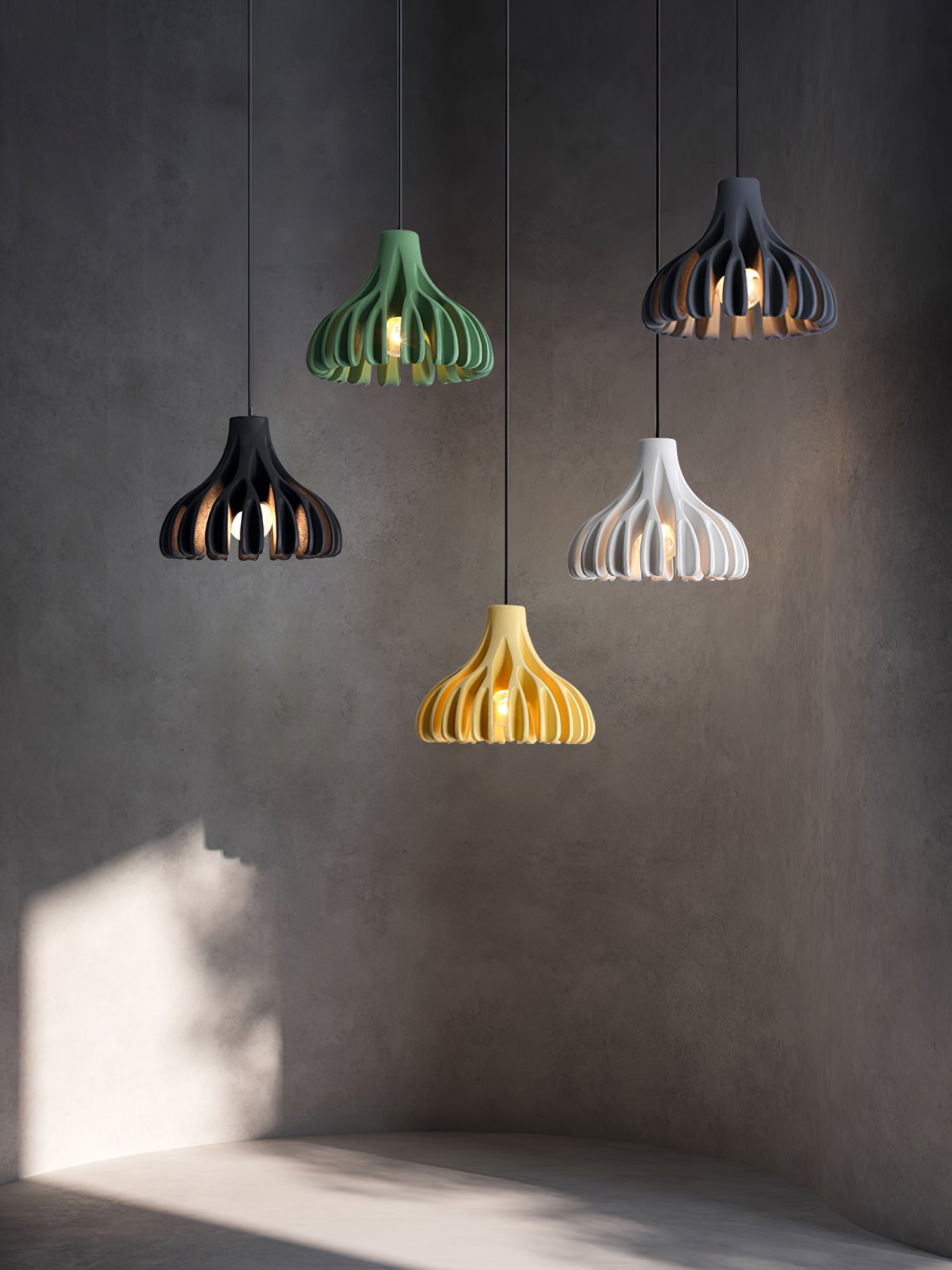 Coral Resin Pendant Lamp - Lumpaz