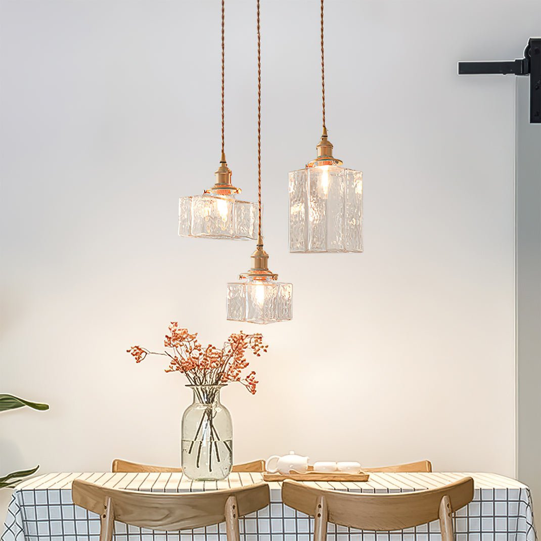 Jewel Glass Brass Pendant Light - Lumpaz