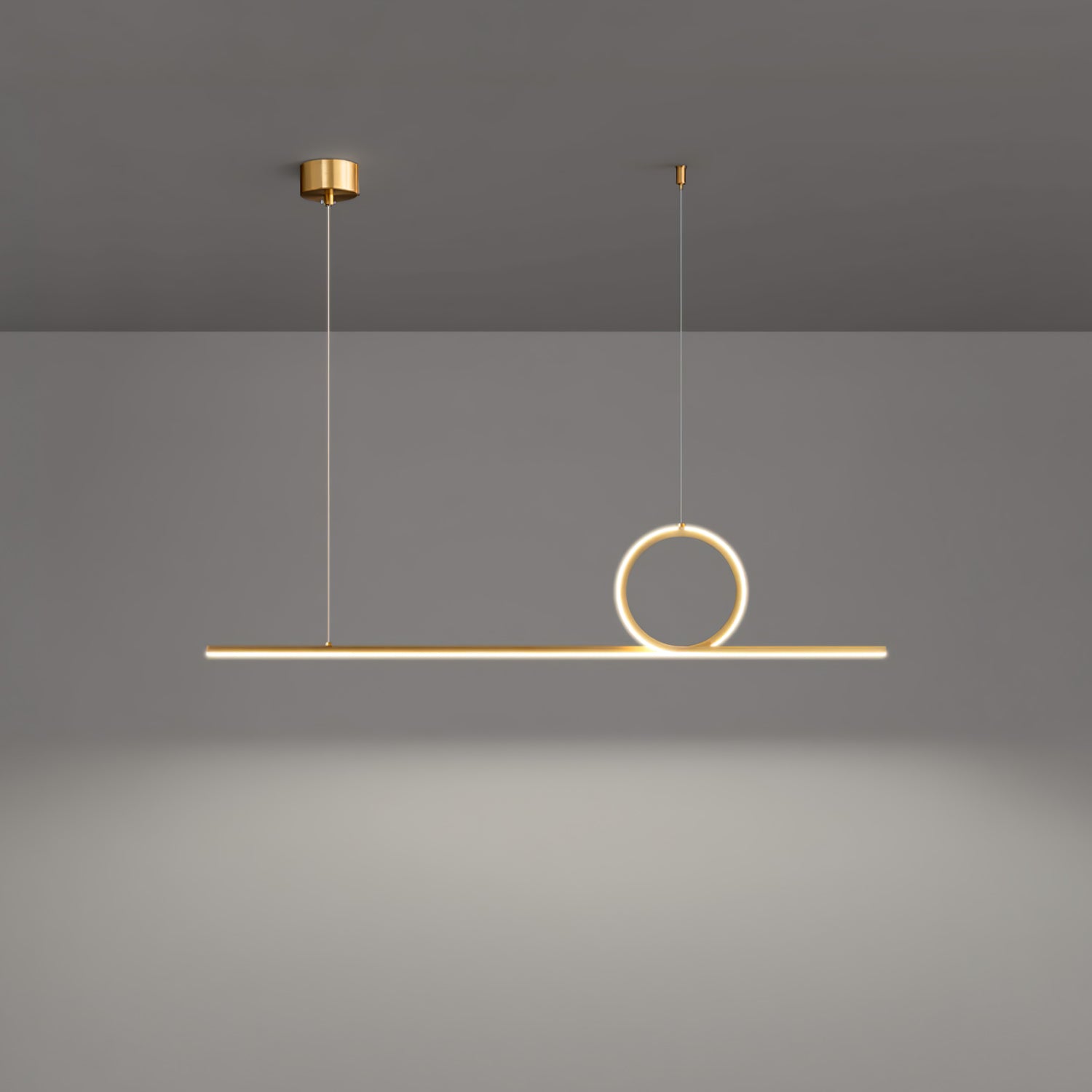 Centre Loop Linear Pendant Lamp - Lumpaz