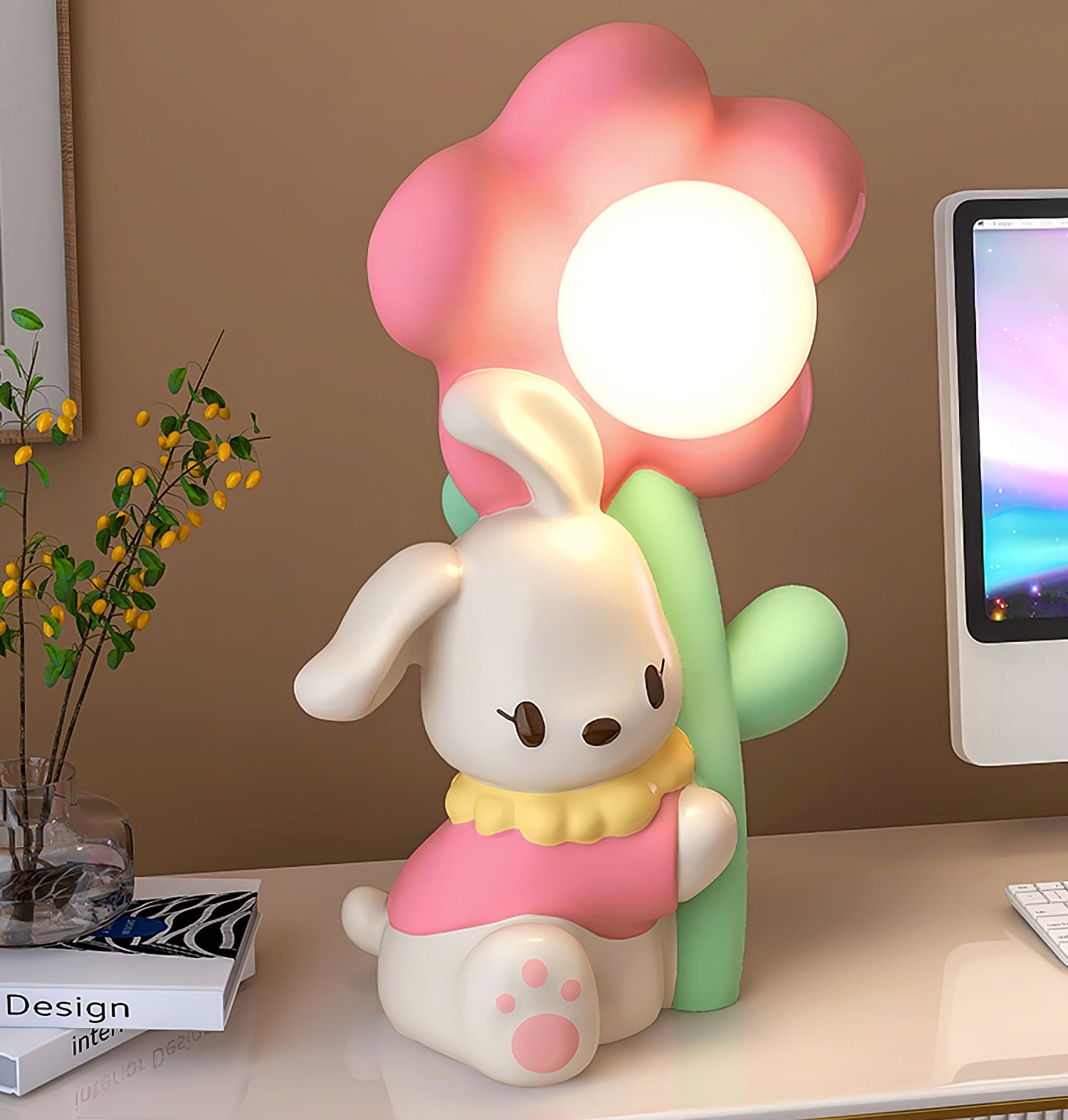 Bunny Flower Table Lamp - Lumpaz