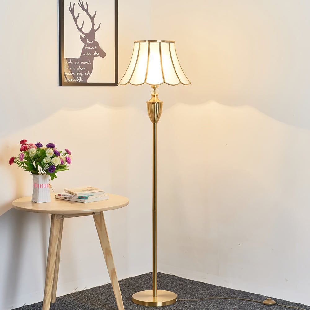Kristall Brass Floor Lamp - Lumpaz