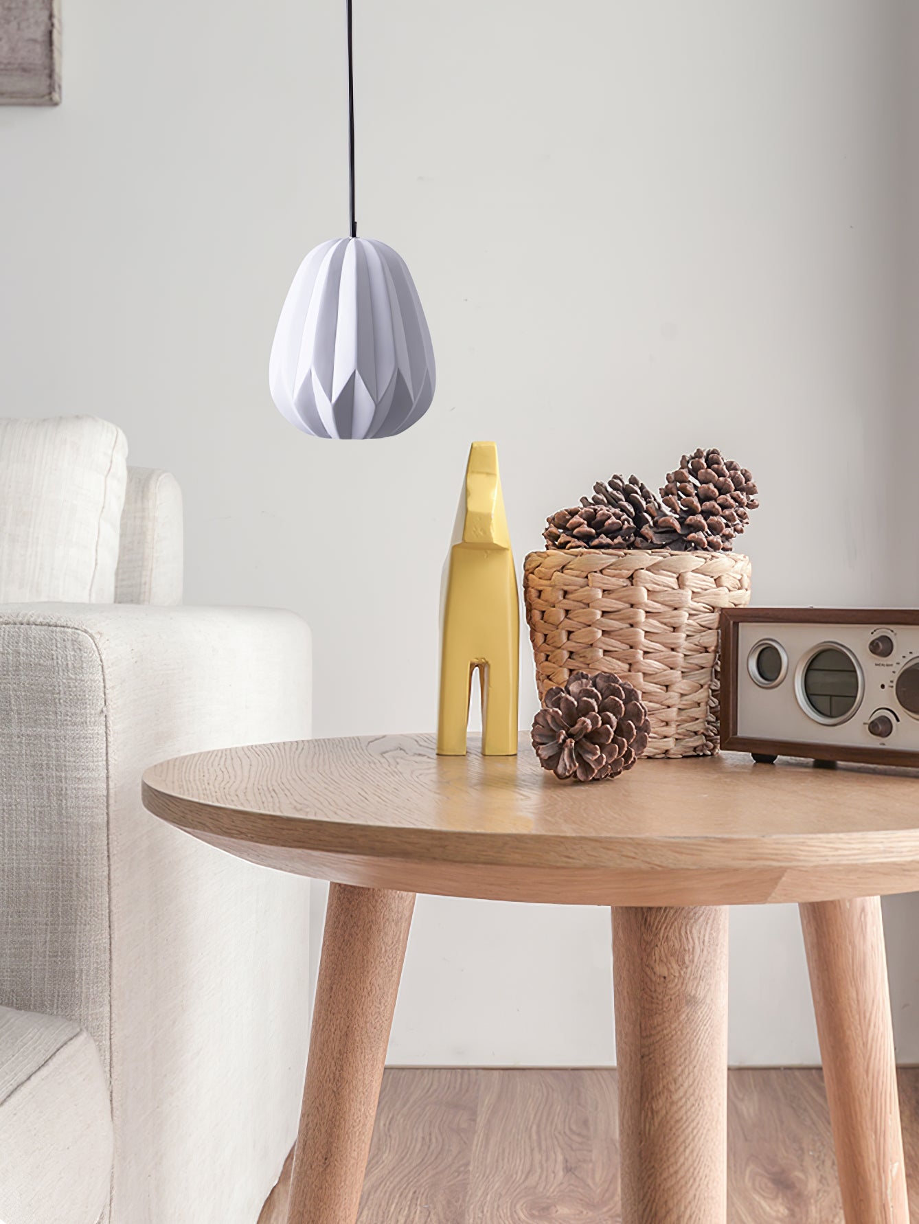 Papaya Resin Pendant Lamp - Lumpaz