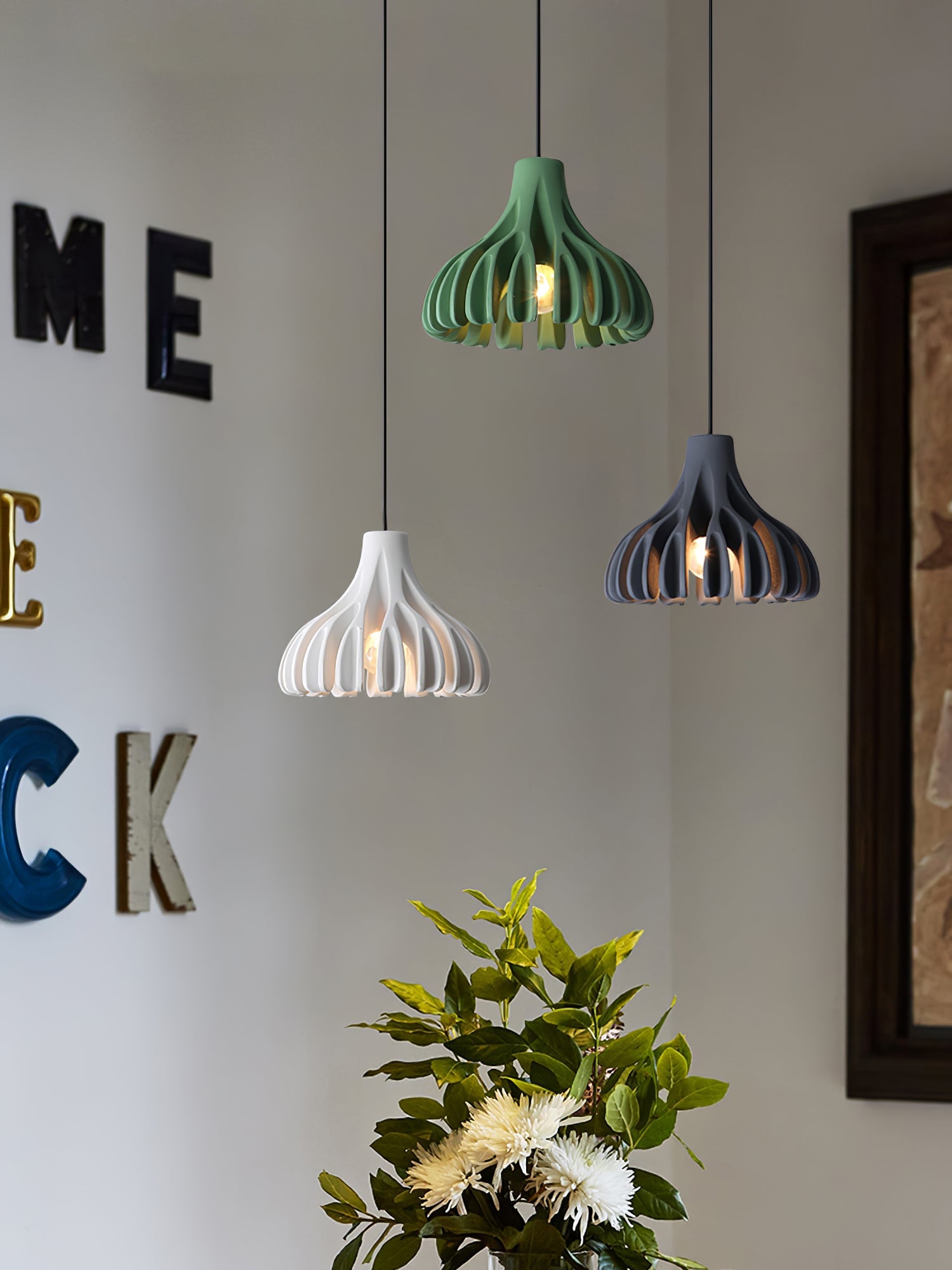 Coral Resin Pendant Lamp - Lumpaz