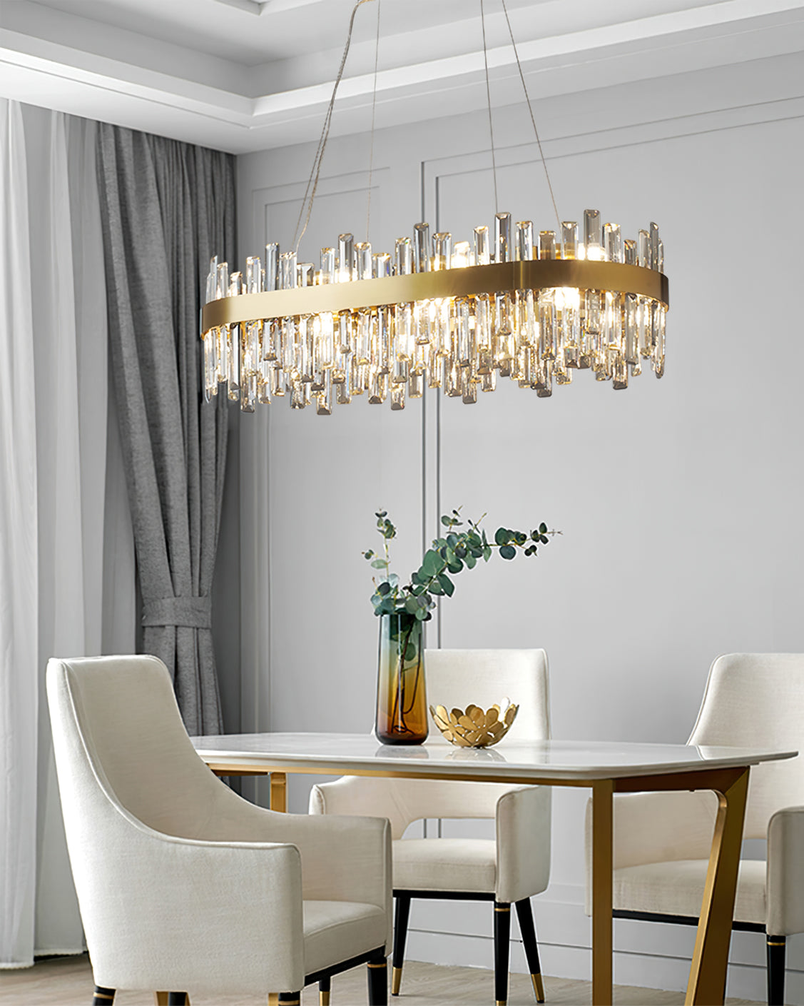 Crystal Statement Chandelier - Lumpaz