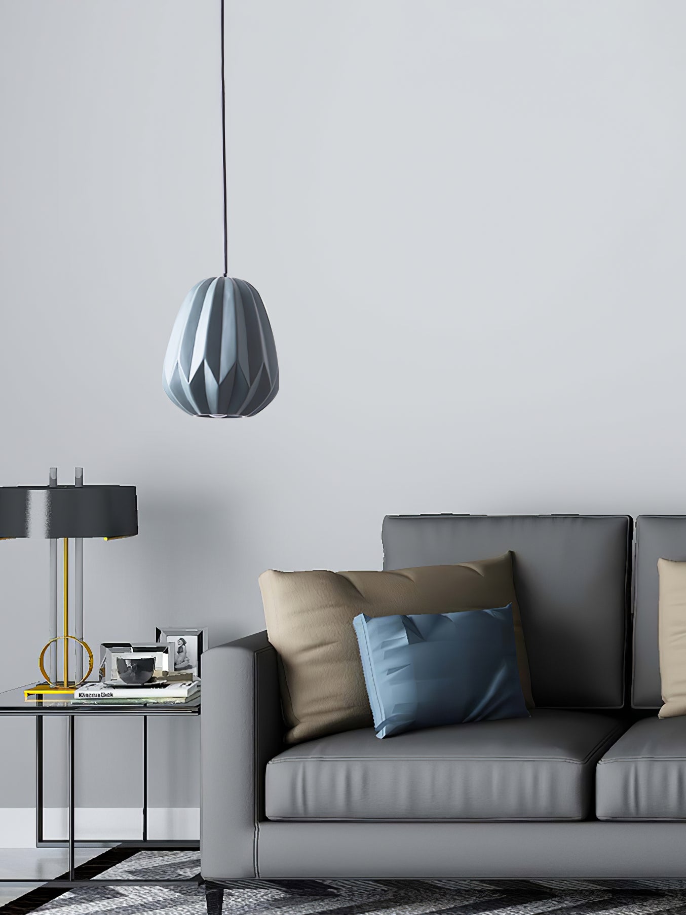 Papaya Resin Pendant Lamp - Lumpaz