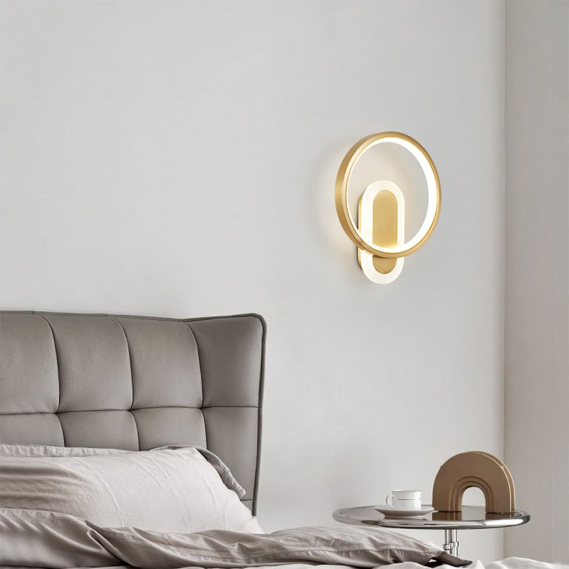 Round Brass Wall Lamp - Lumpaz