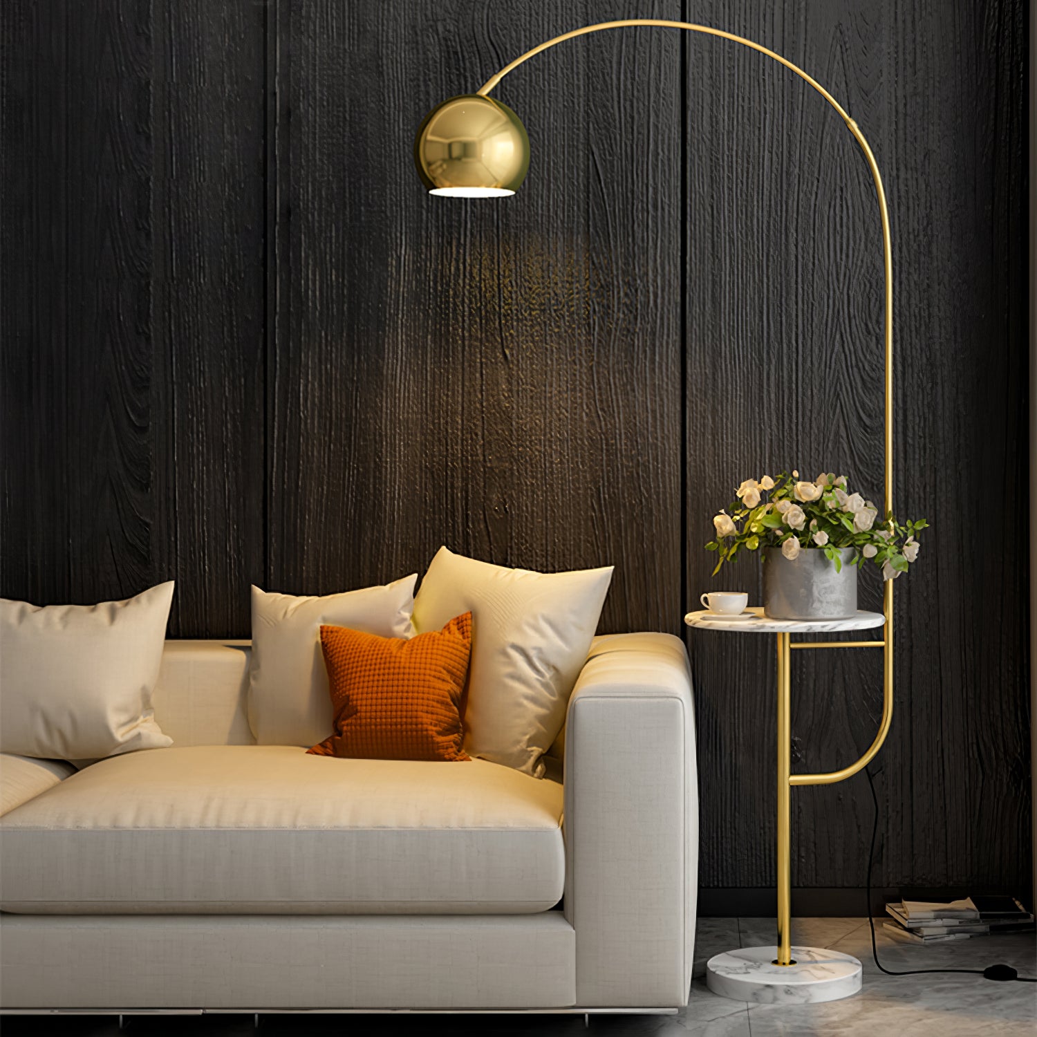 Arc Drawer Floor Lamp - Lumpaz