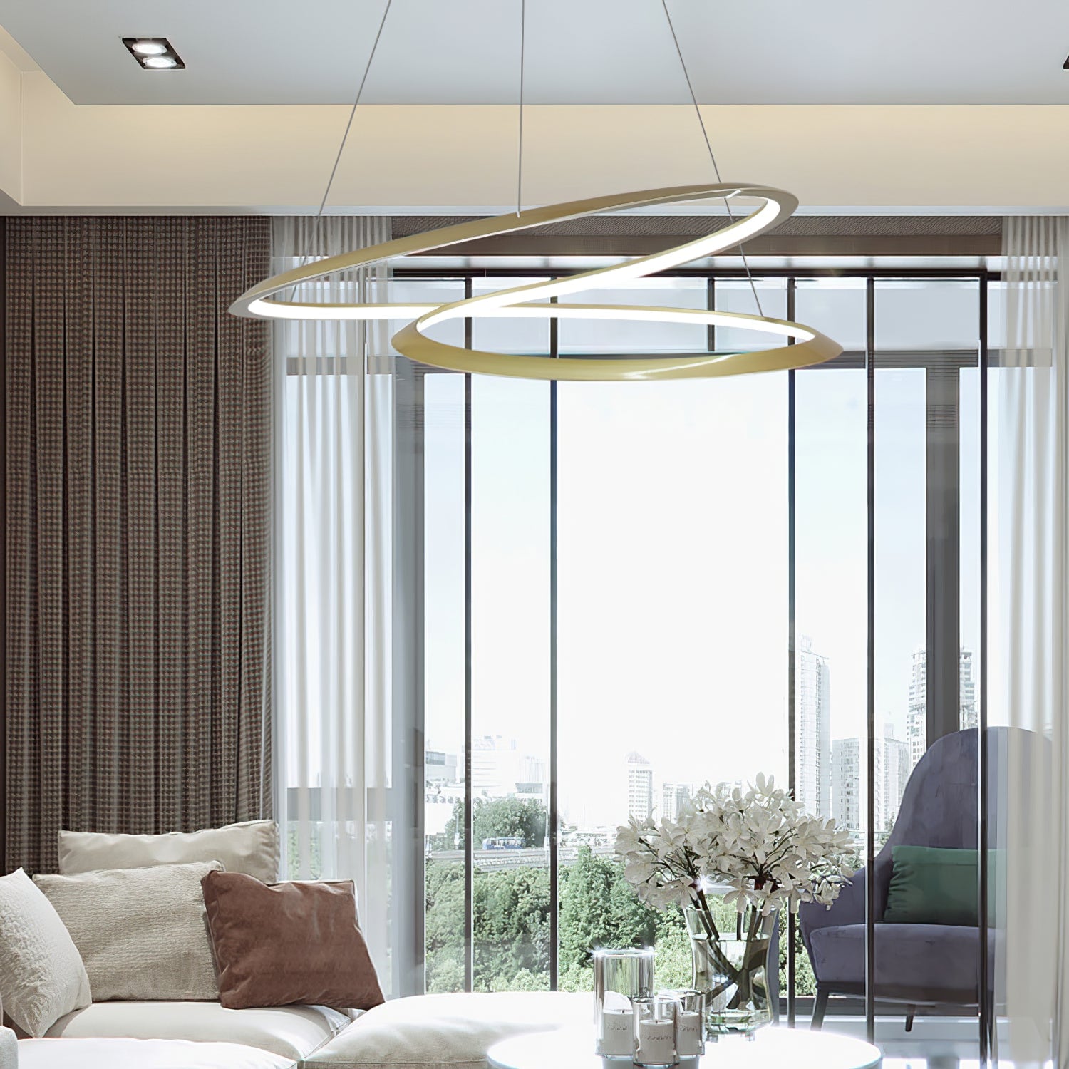 Curves LED Pendant Lamp - Lumpaz
