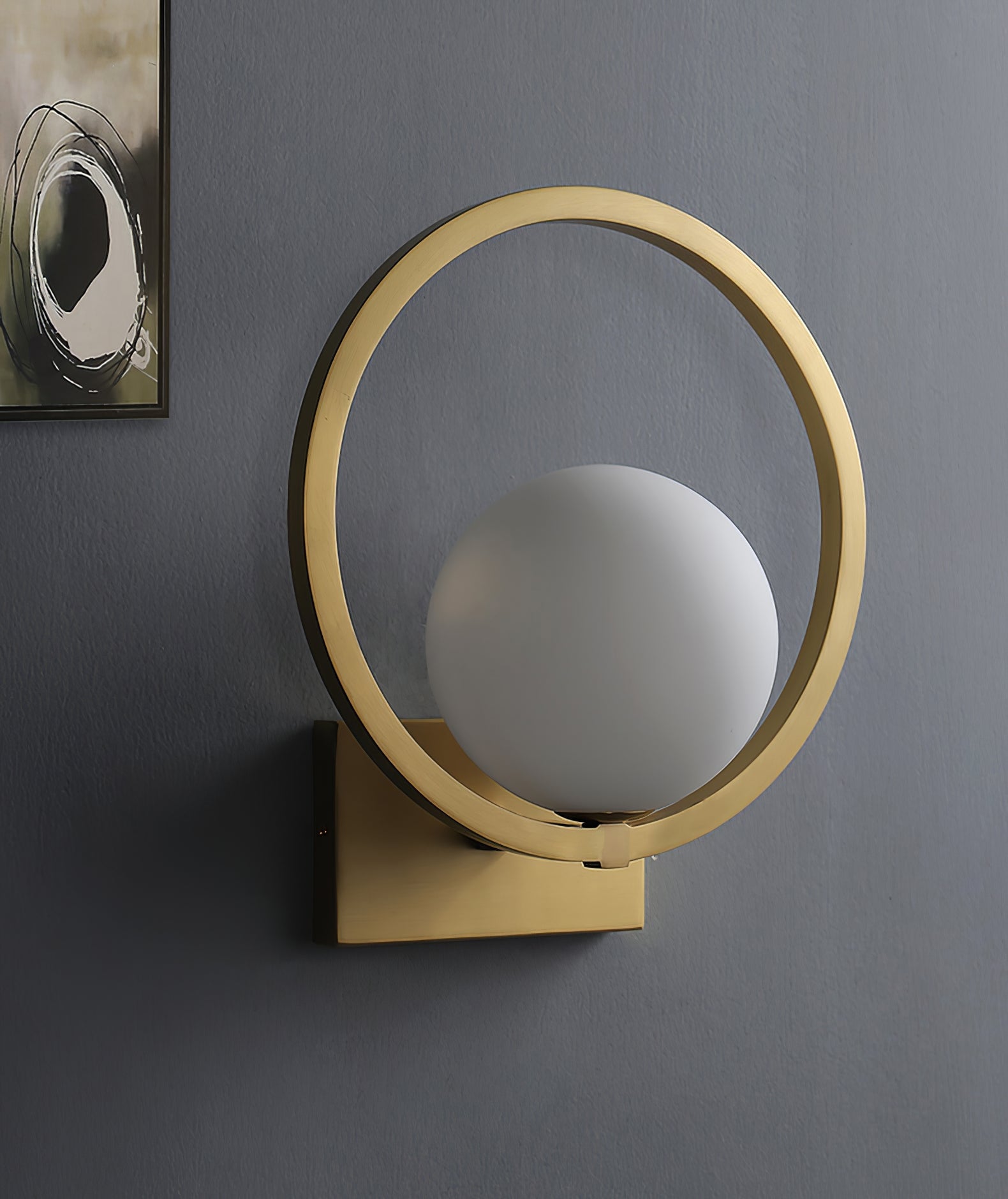 Lunar Brass Wall Lamp - Lumpaz
