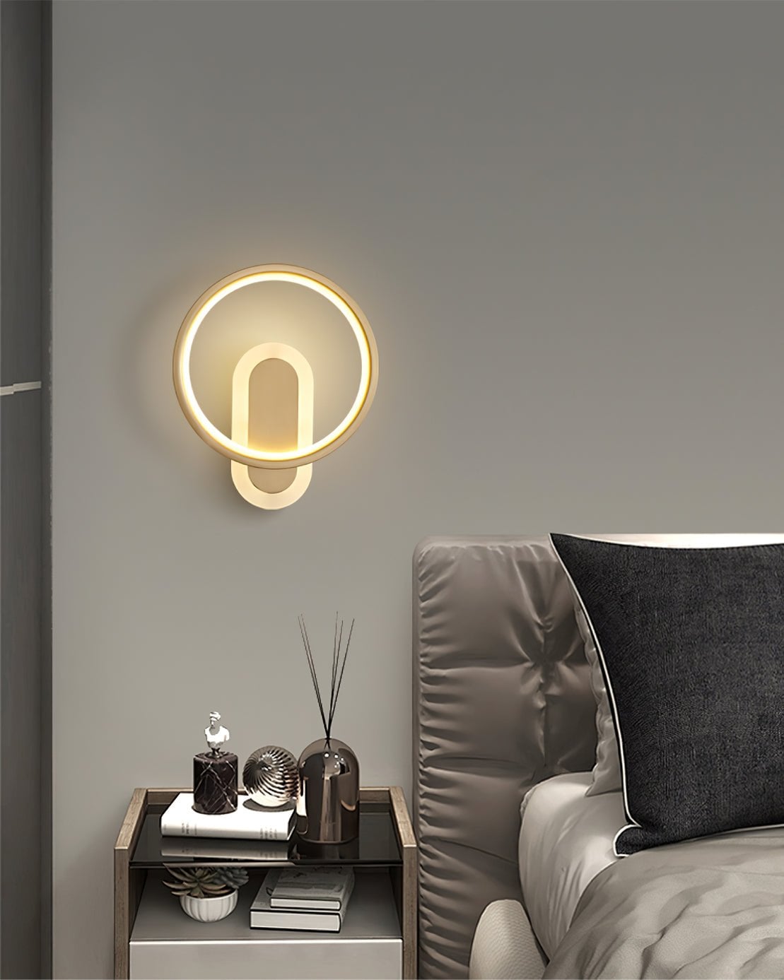 Round Brass Wall Lamp - Lumpaz