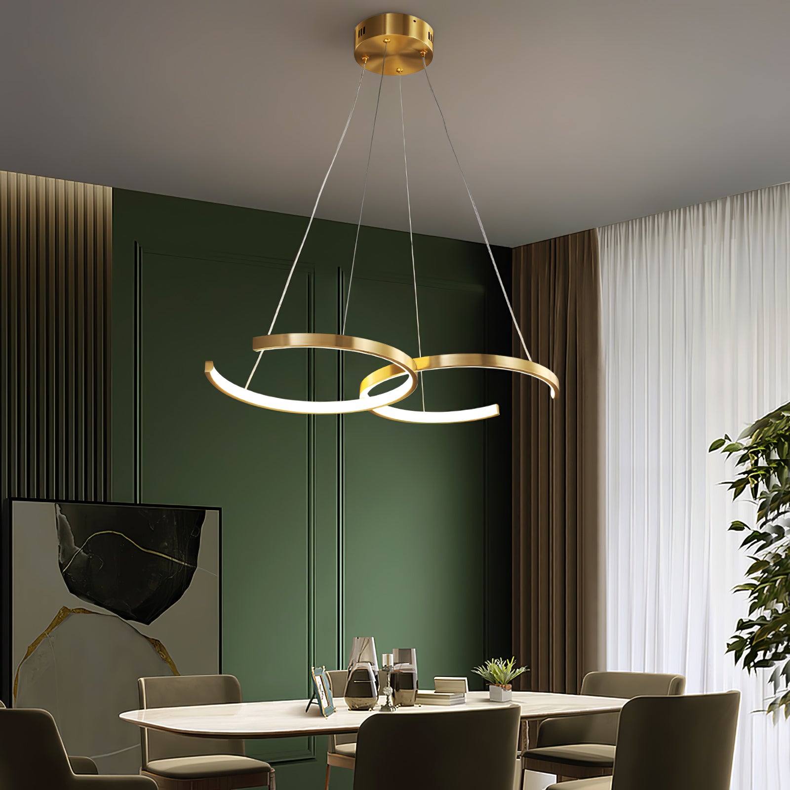 Double Rings Pendant Light - Lumpaz
