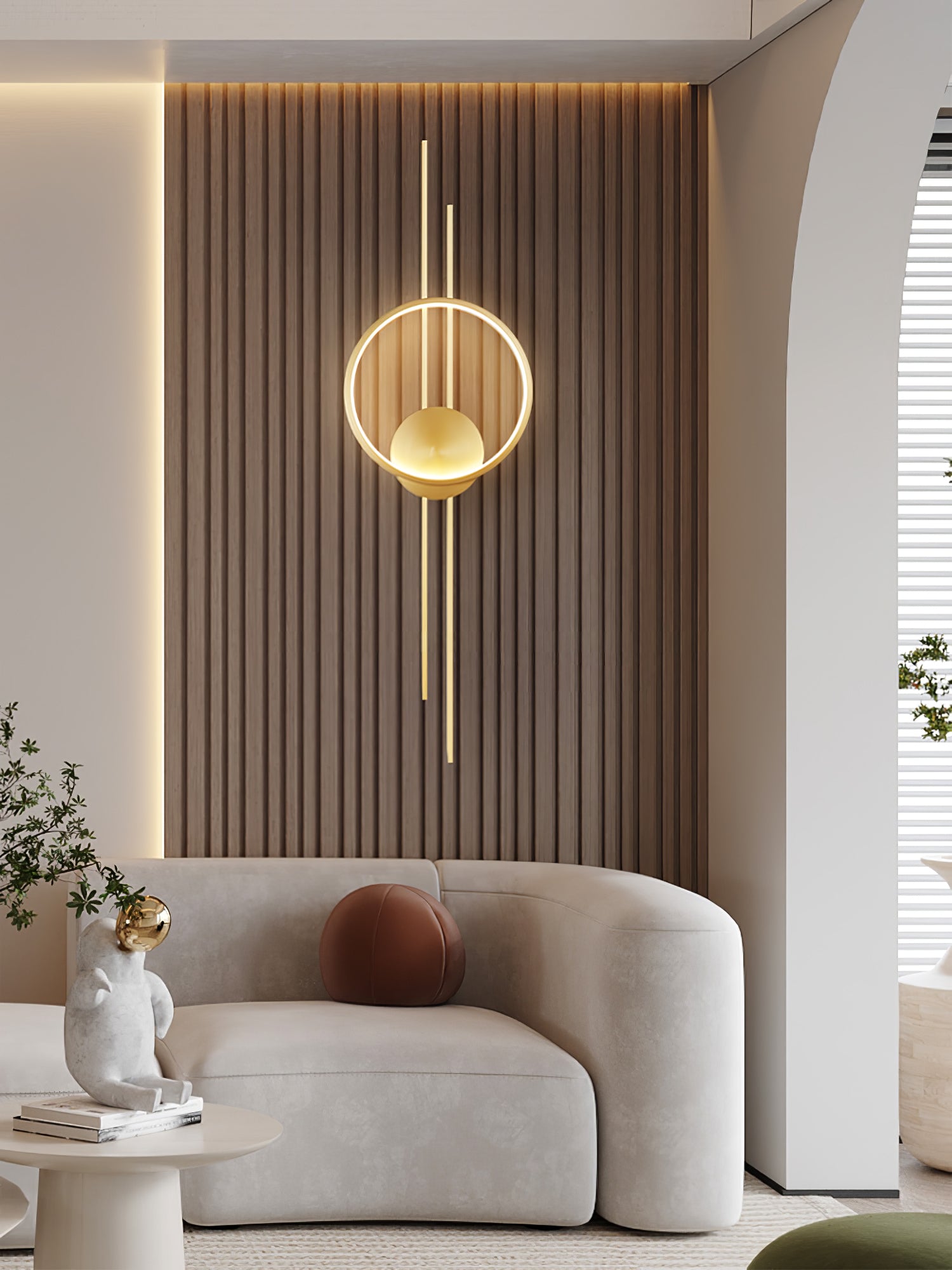 Circle And Line Wall Lamp - Lumpaz