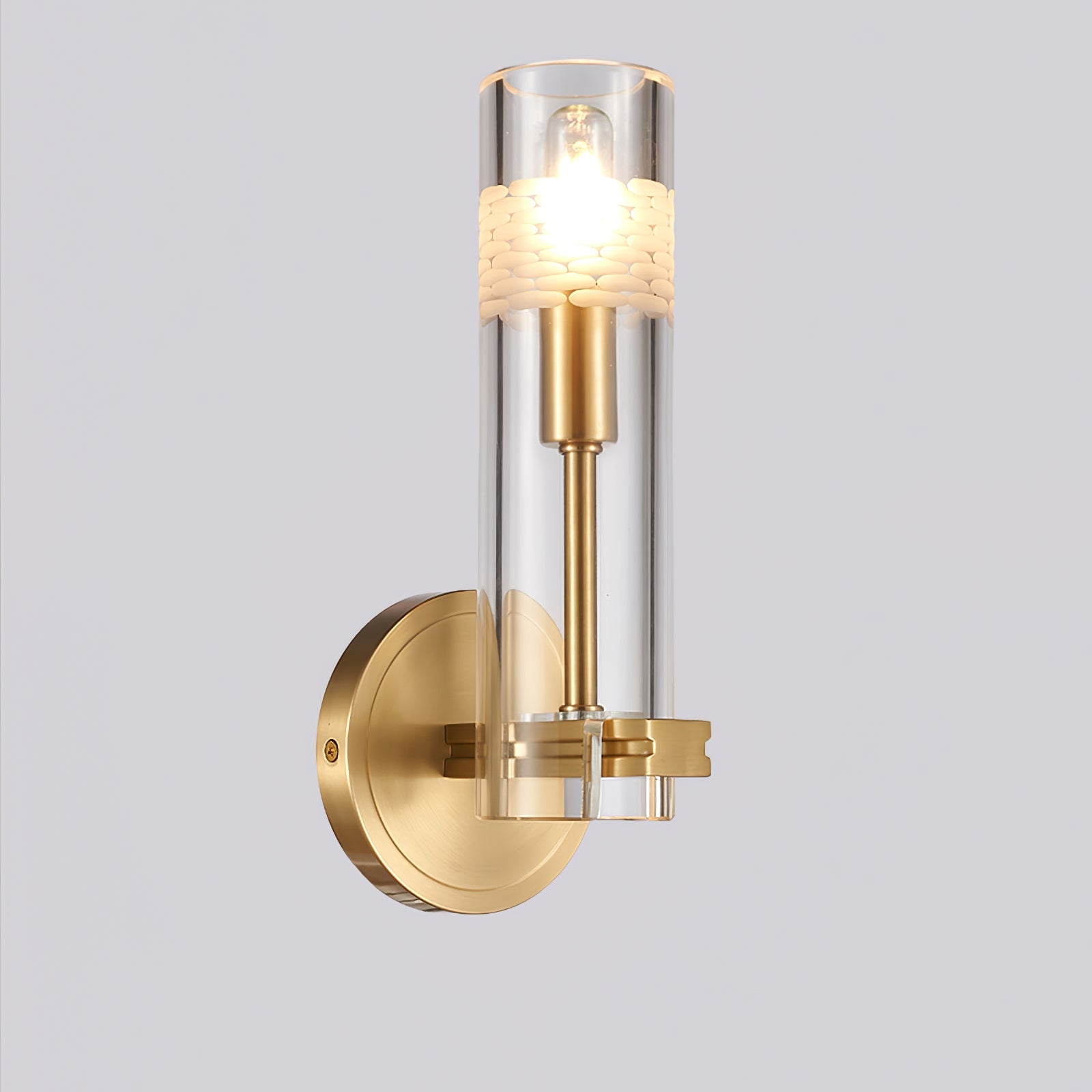 Glass Candlestick Wall Lamp - Lumpaz