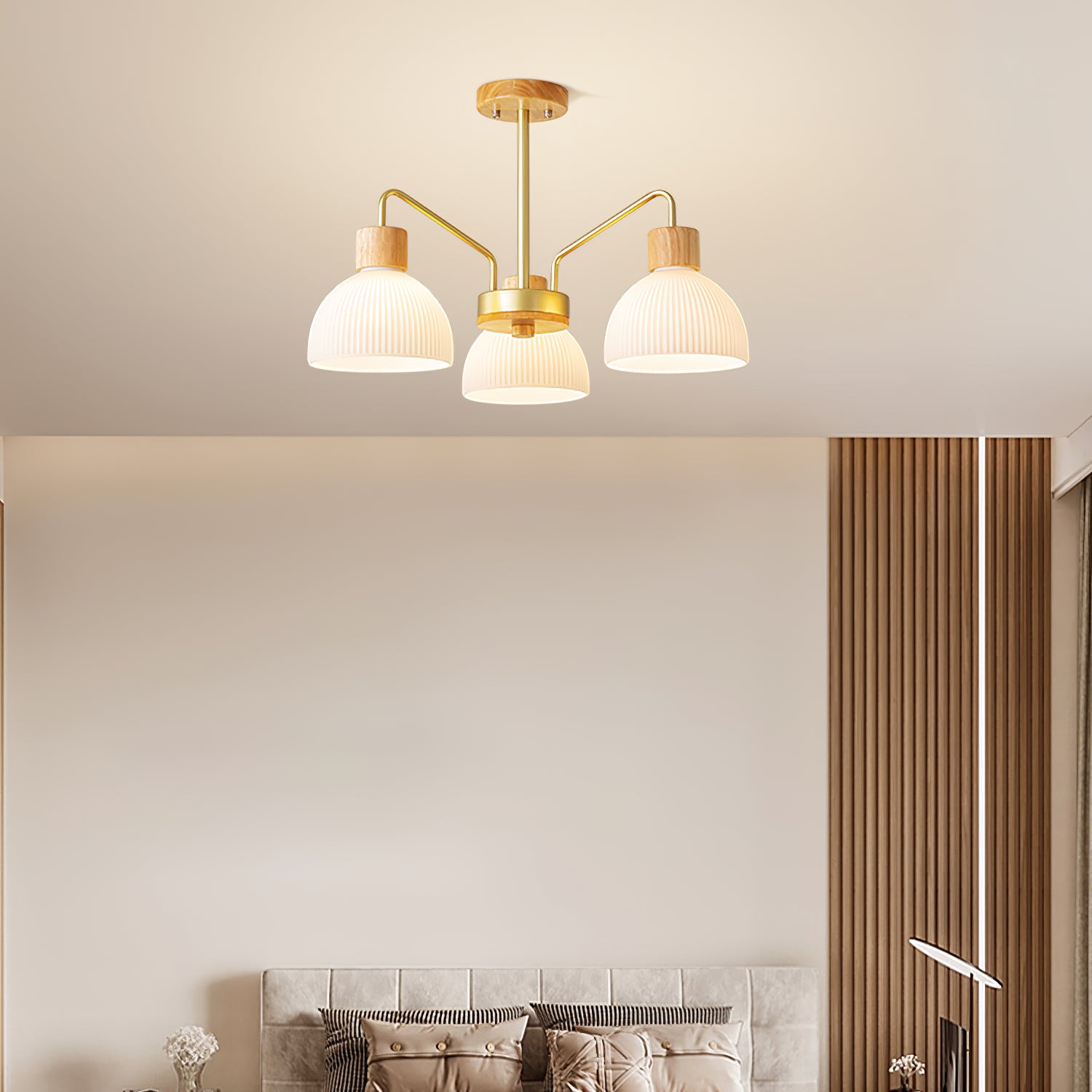 Ribbed Chandelier - Lumpaz