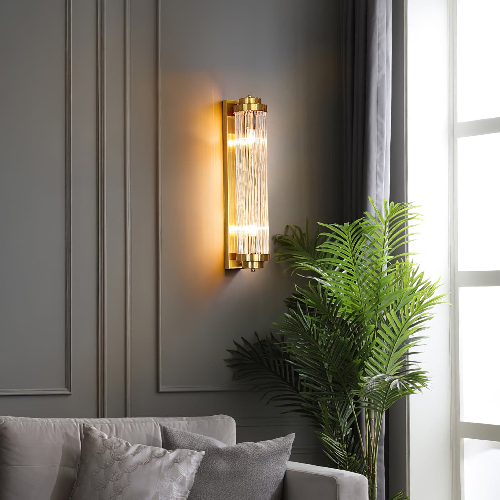 Pillar Offset Wall Lamp - Lumpaz