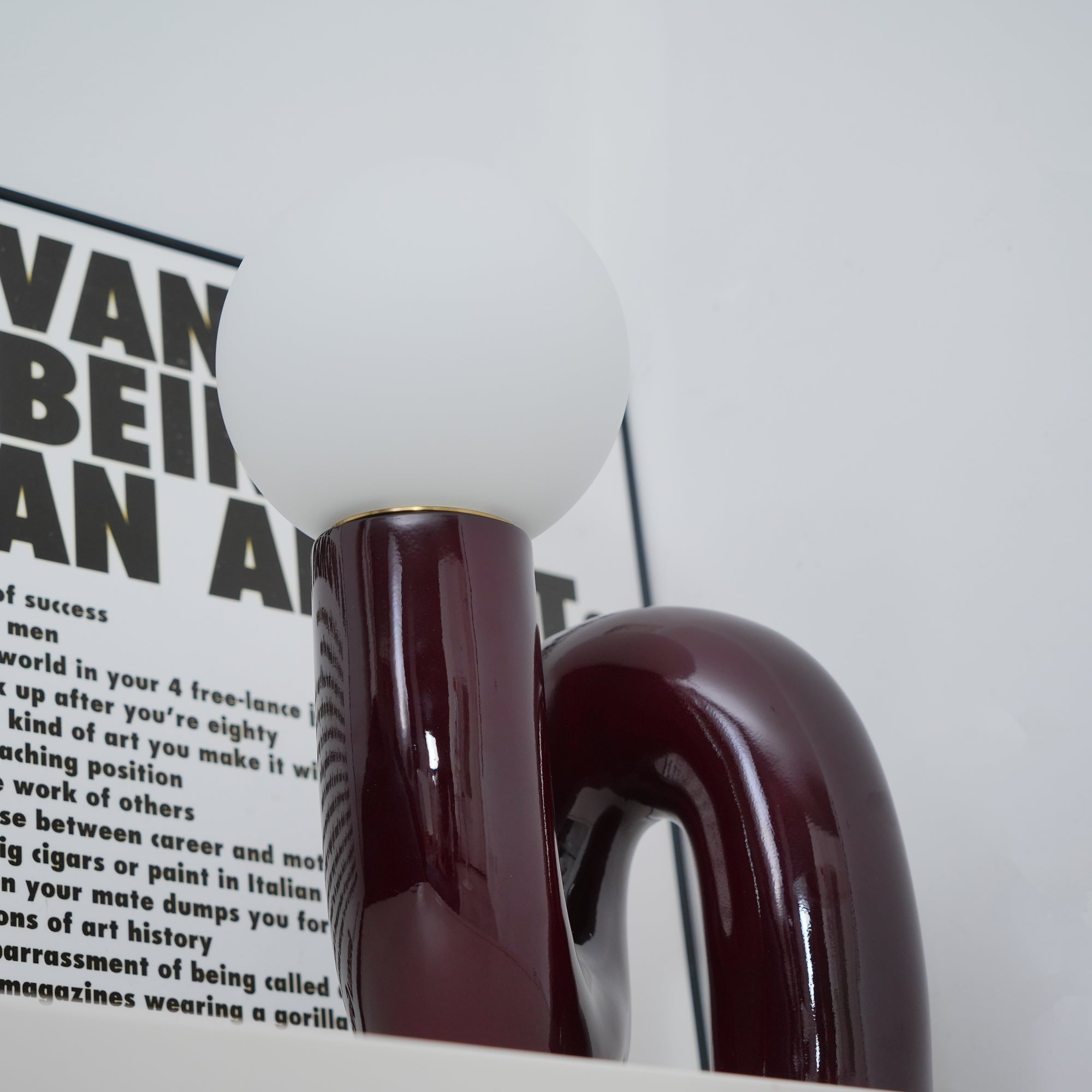 Spiral Glass Table Lamp - Lumpaz