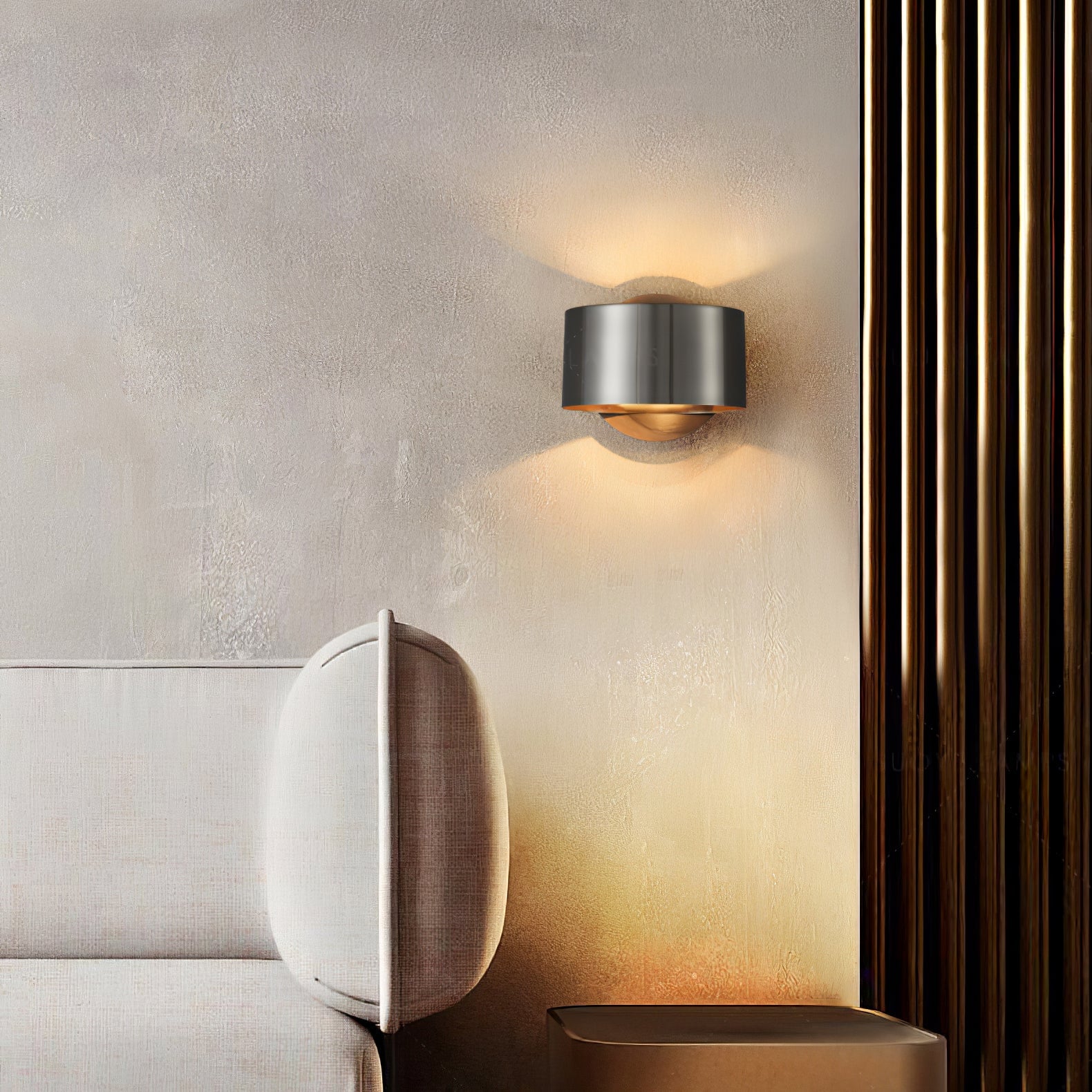 Brass Drum Wall Lamp - Lumpaz