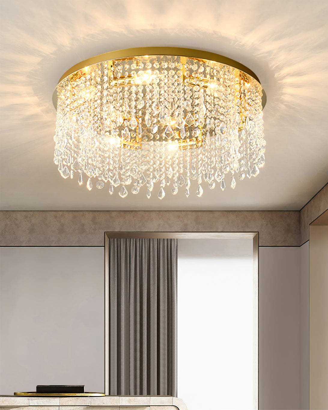 Beirio Crystal Ceiling Lamp - Lumpaz