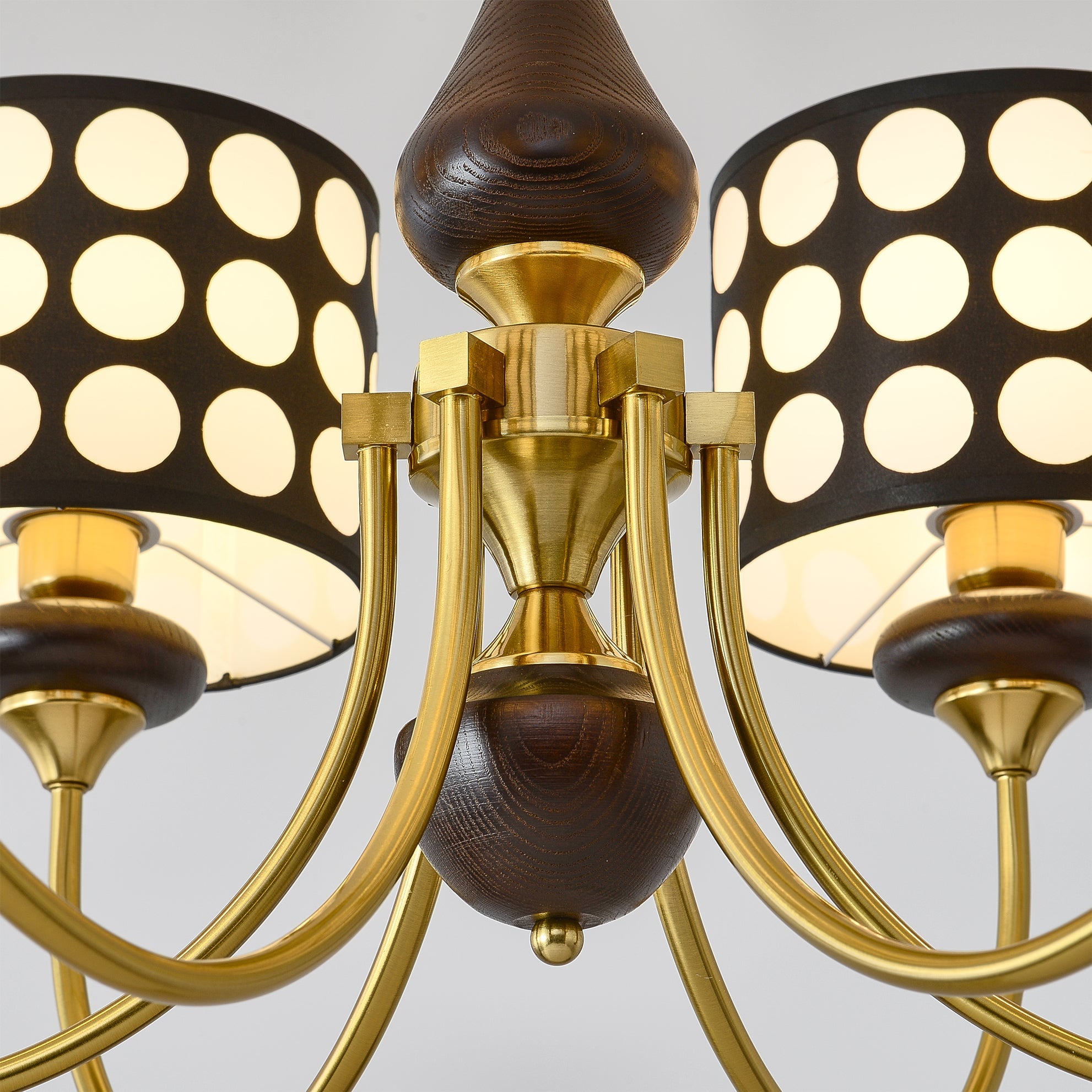 Black Polka Dots Chandelier - Lumpaz
