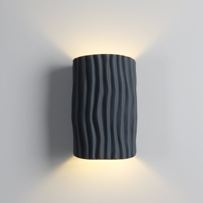 Pleated Resin Wall Lamp - Lumpaz