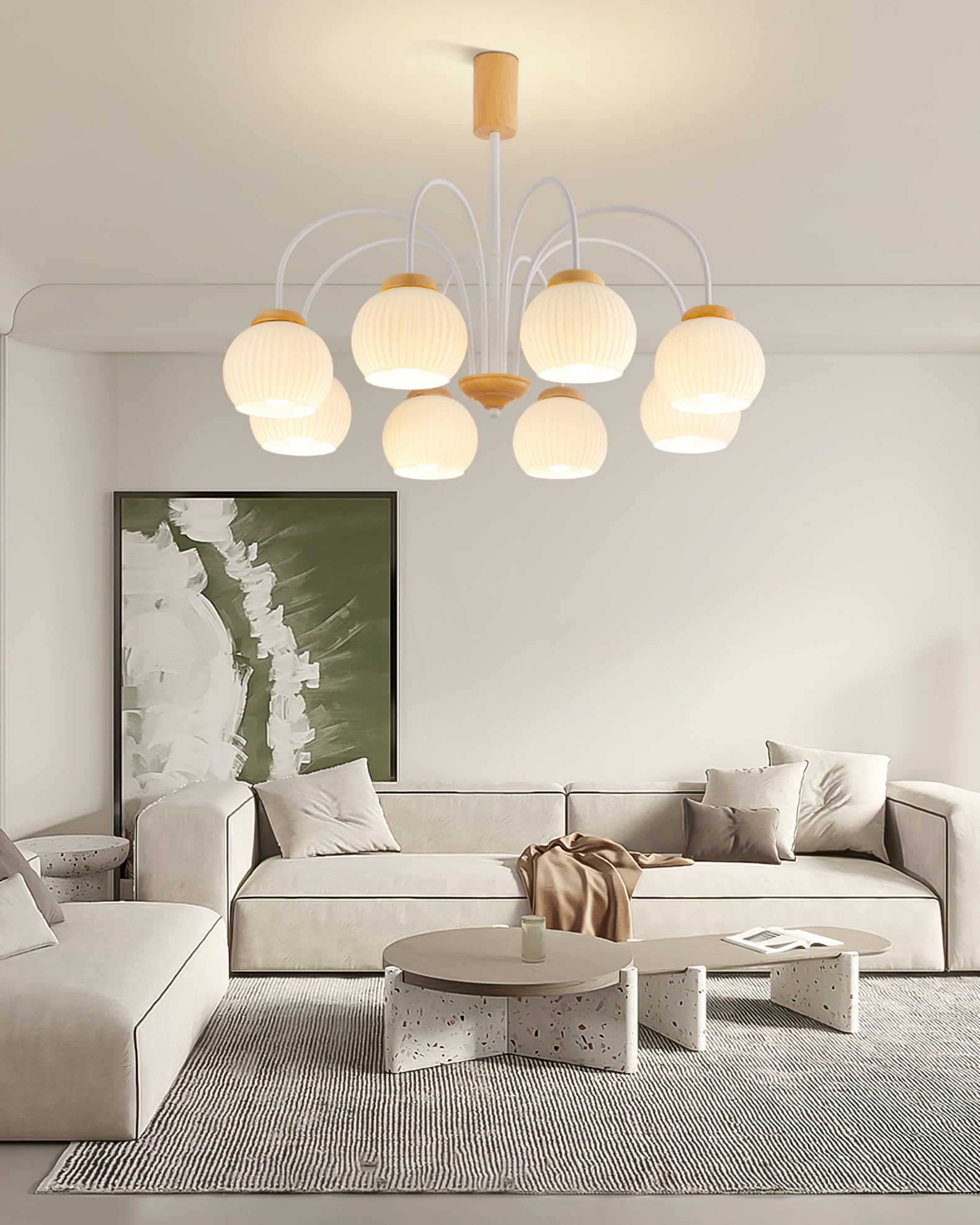 Molecural Wood Chandelier - Lumpaz