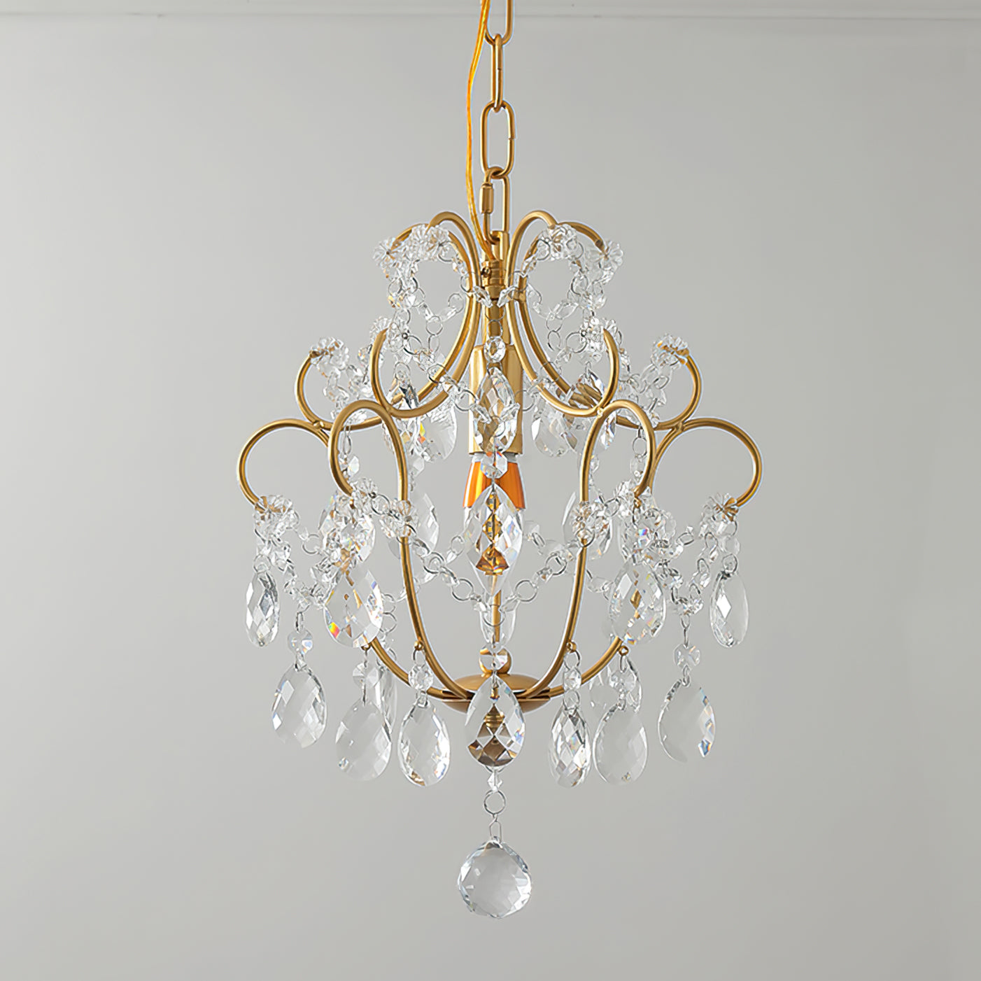 Gilded Crystal Pendant Lamp - Lumpaz