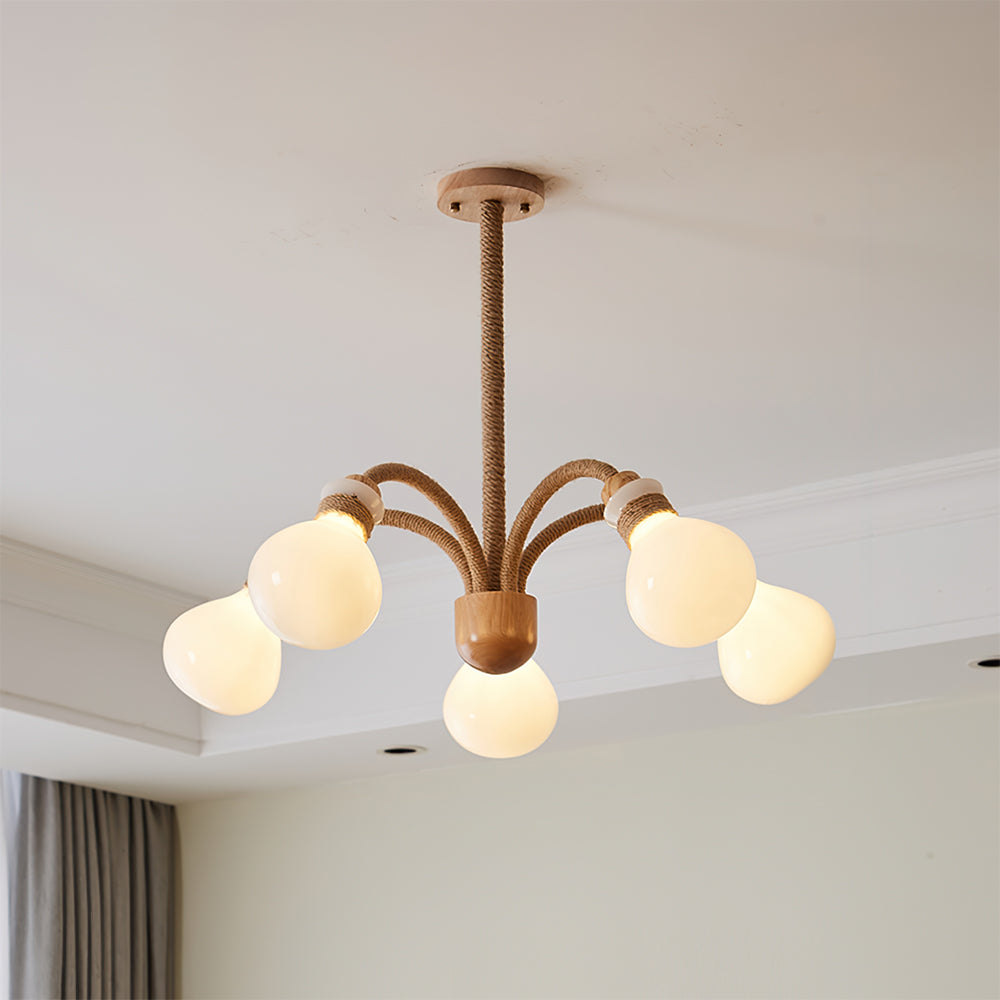 Hemp Rope Chandelier - Lumpaz