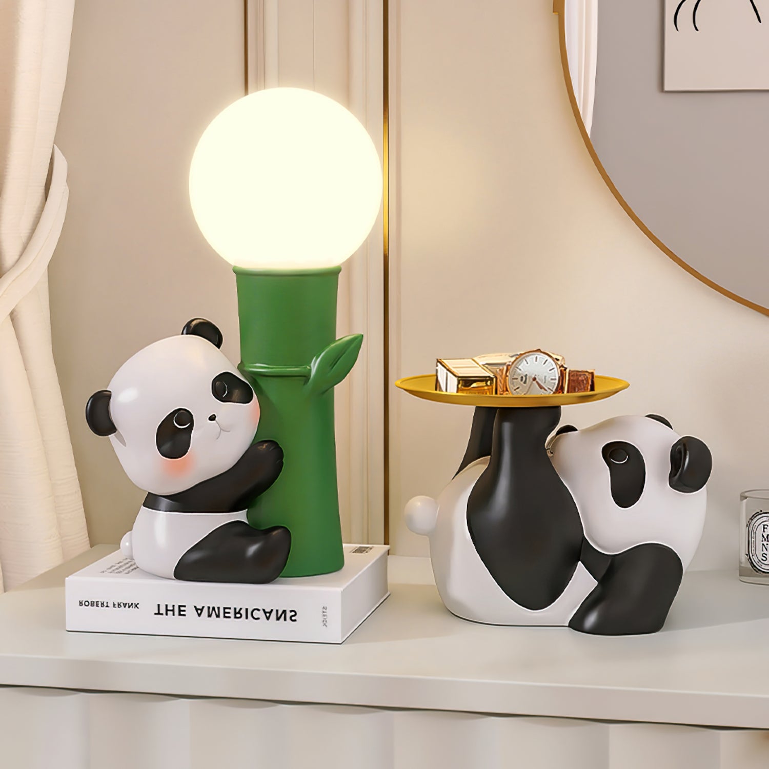 Panda Bamboo Table Lamp - Lumpaz