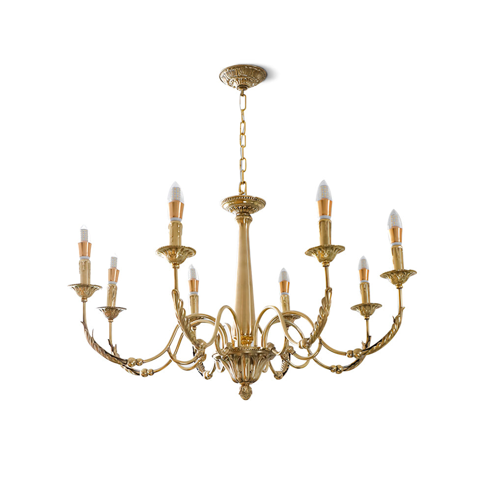 Candle Brass Chandelier - Lumpaz
