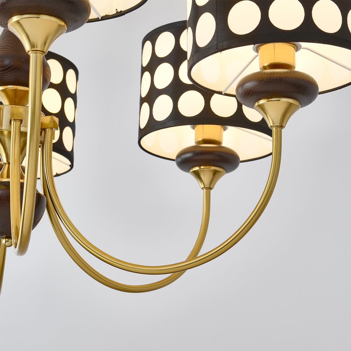 Black Polka Dots Chandelier - Lumpaz