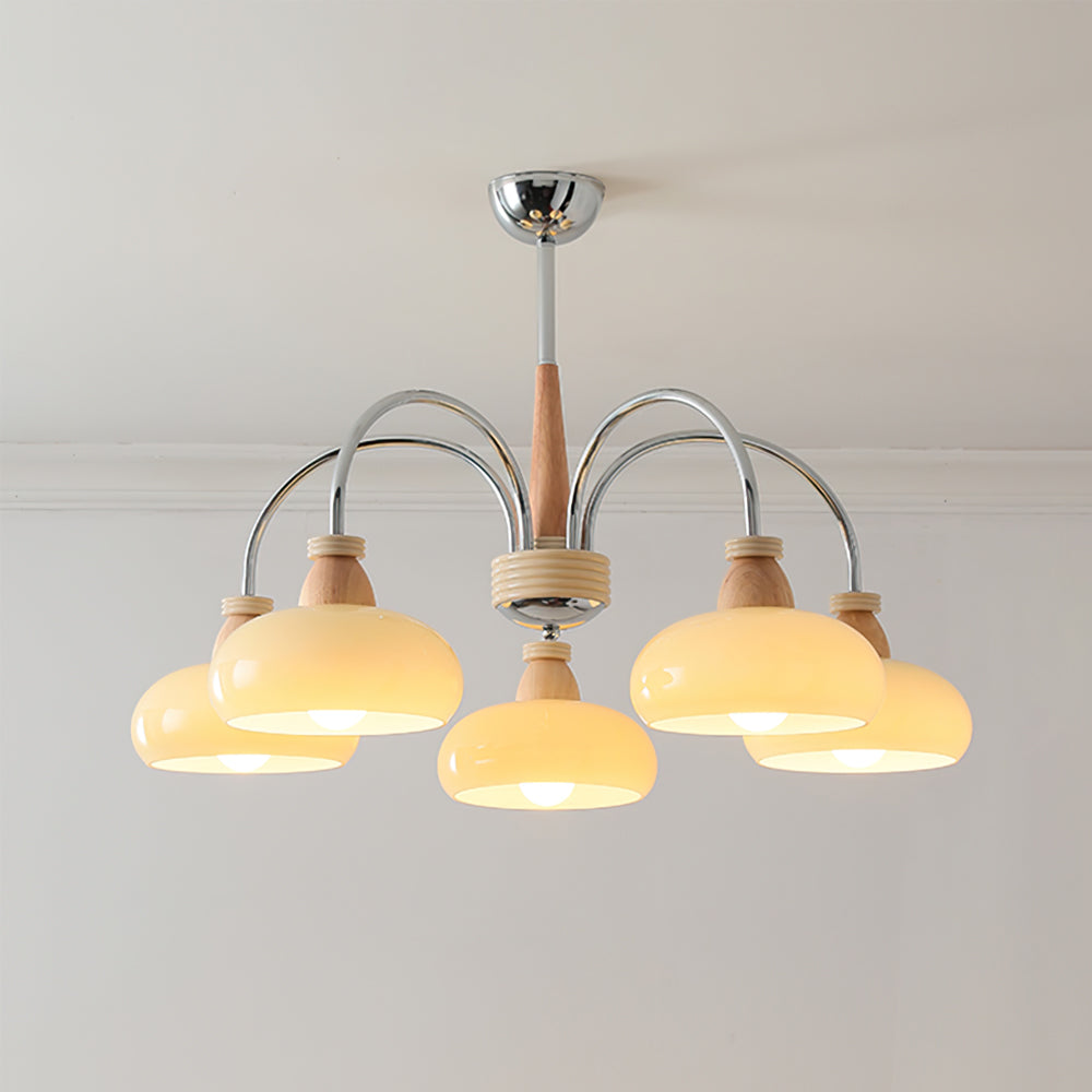 Persimmon Wood Chandelier - Lumpaz