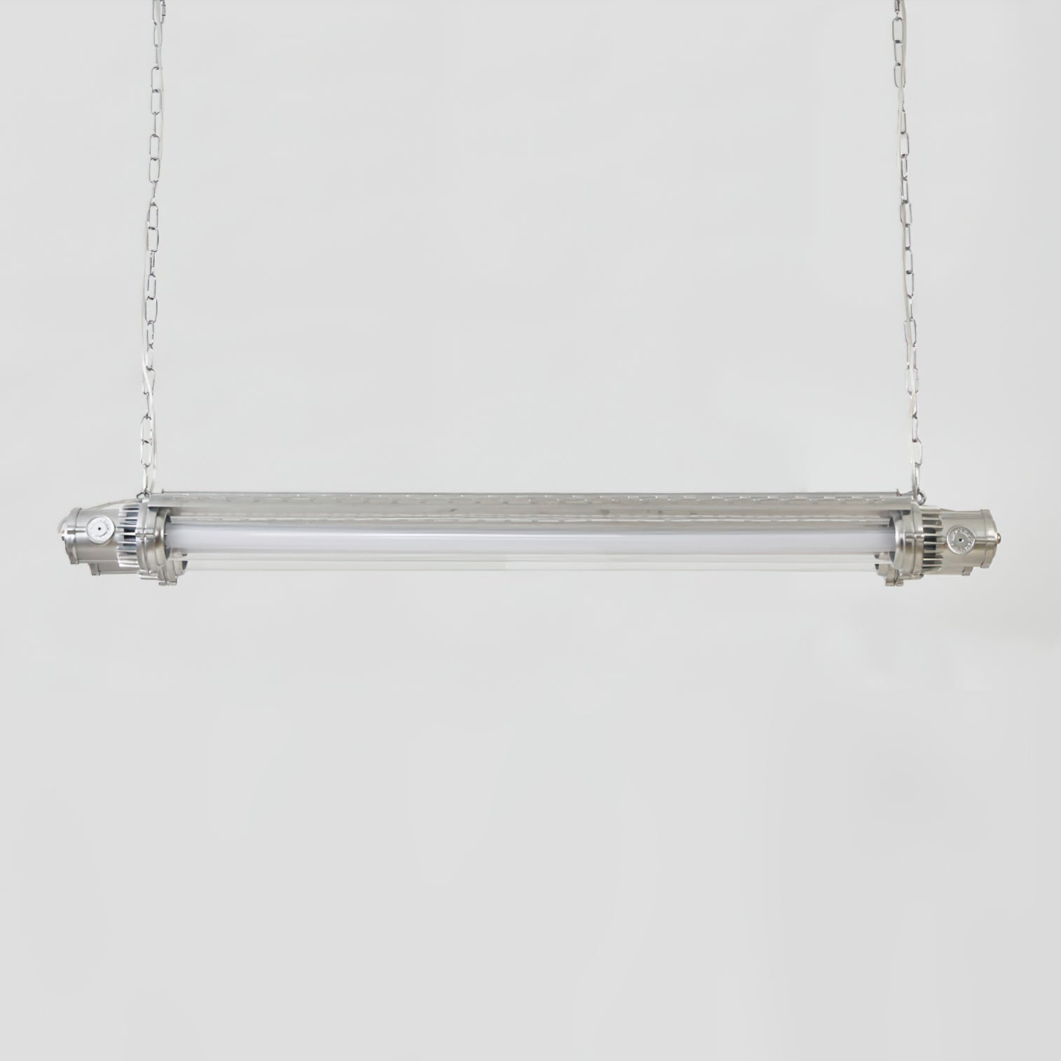 Double Tube Silver Chandelier - Lumpaz