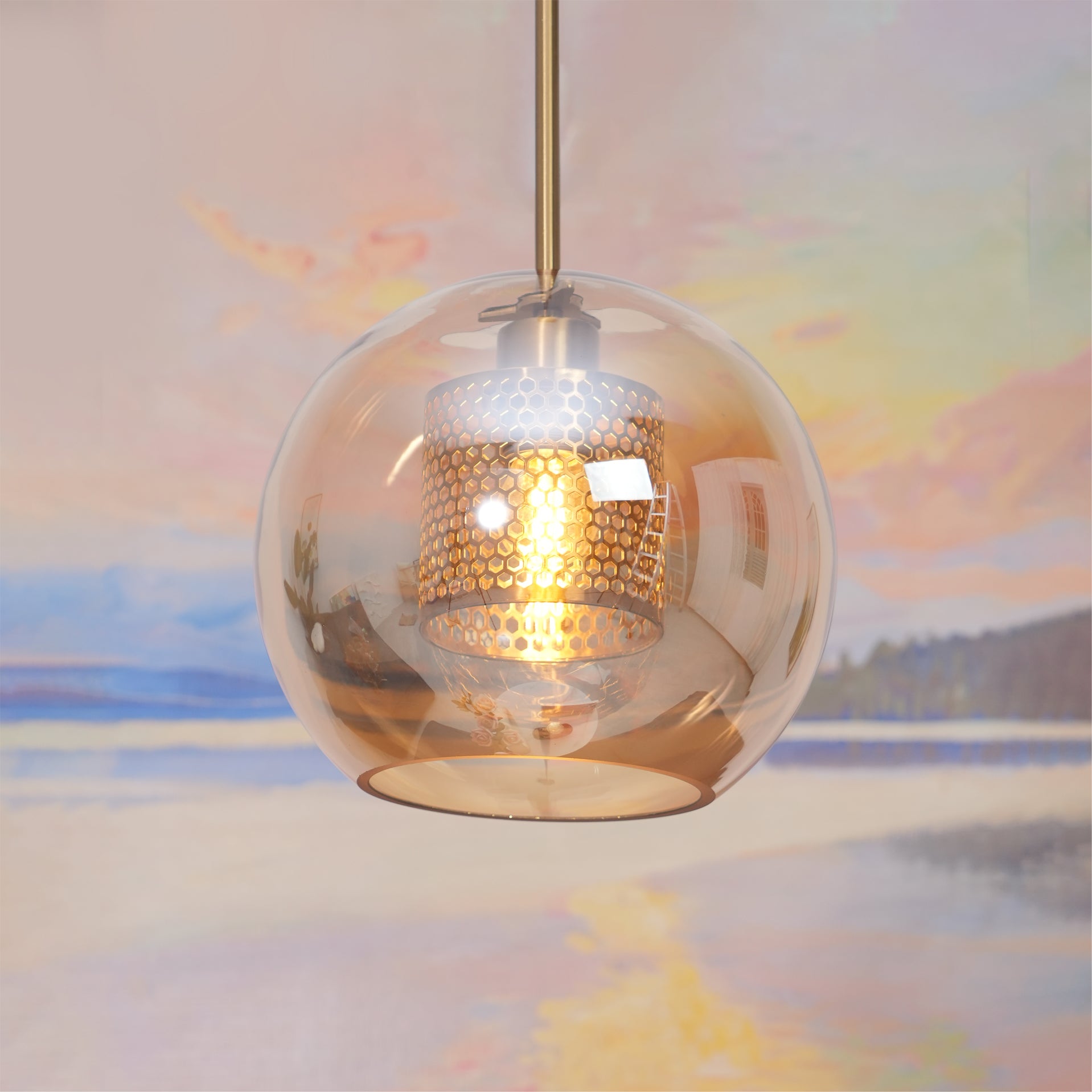 Chiswick Glass Pendant Light - Lumpaz