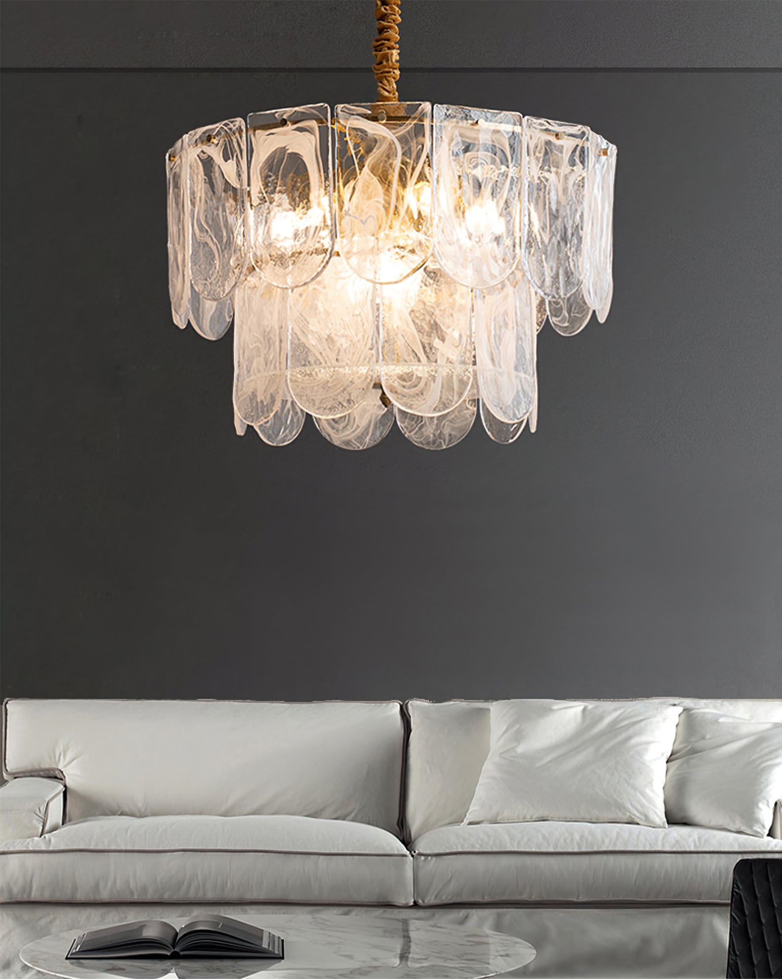 Nason Brass Chandelier - Lumpaz
