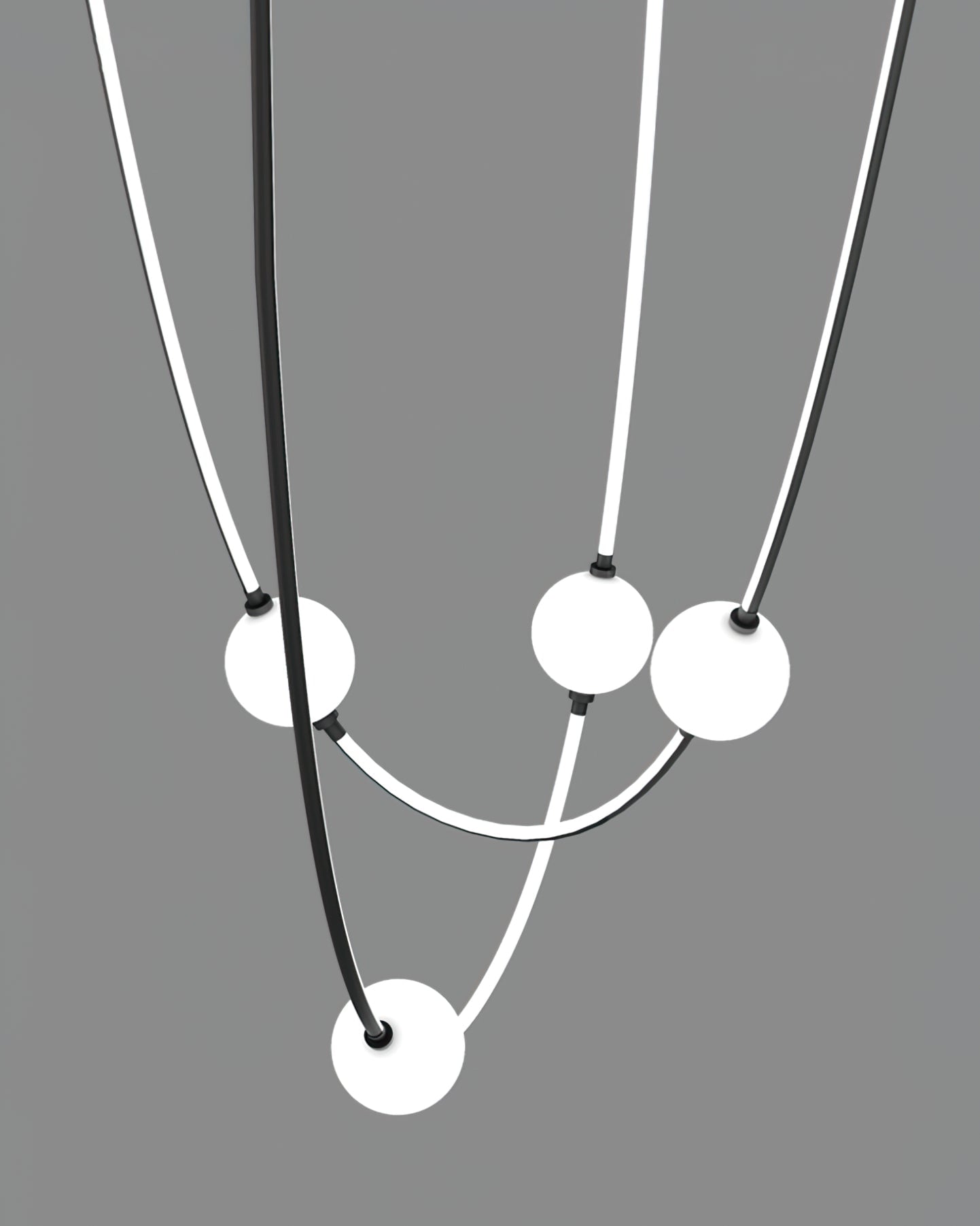 Linea Curva Chandelier - Lumpaz