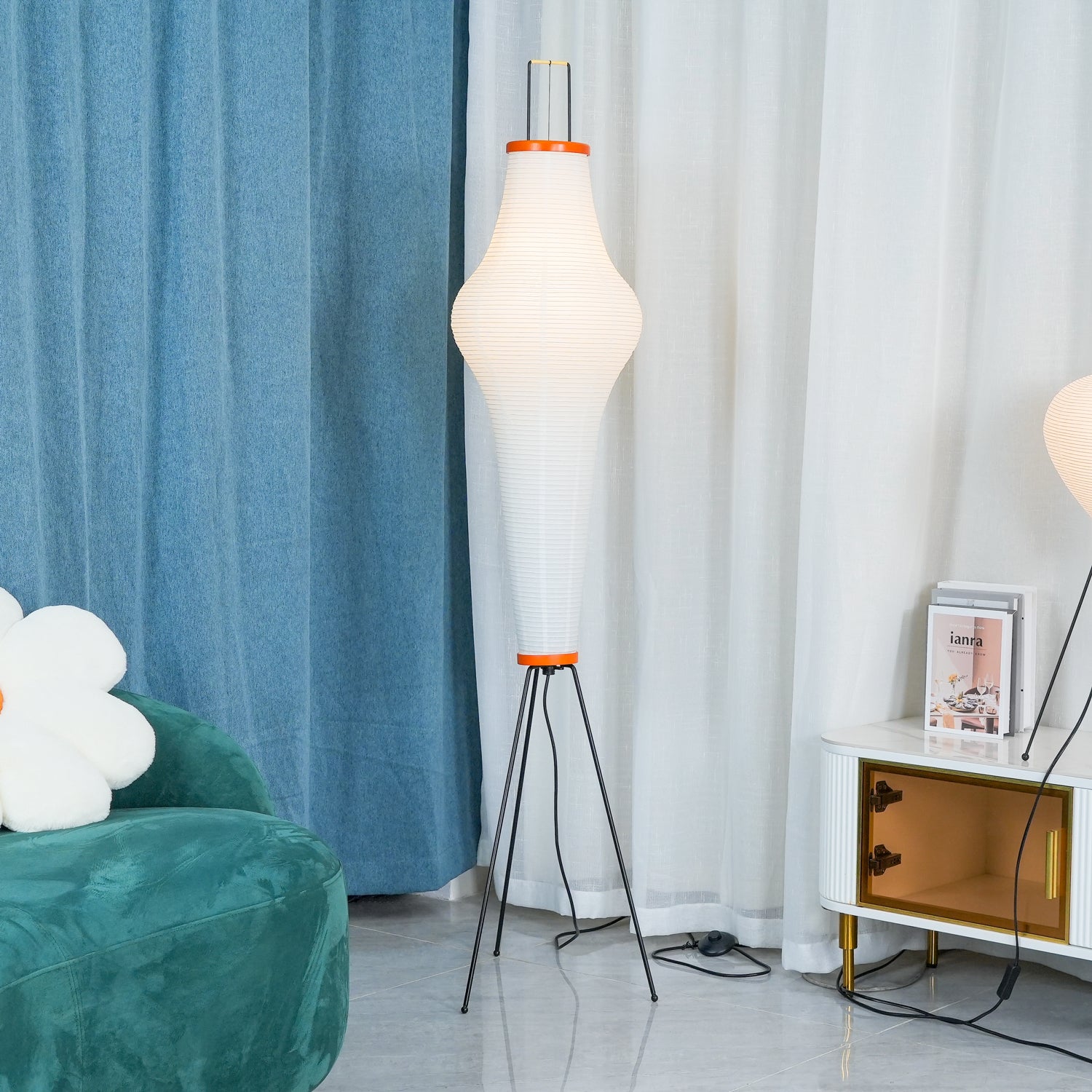 Washi Paper Floor Lamp - Lumpaz